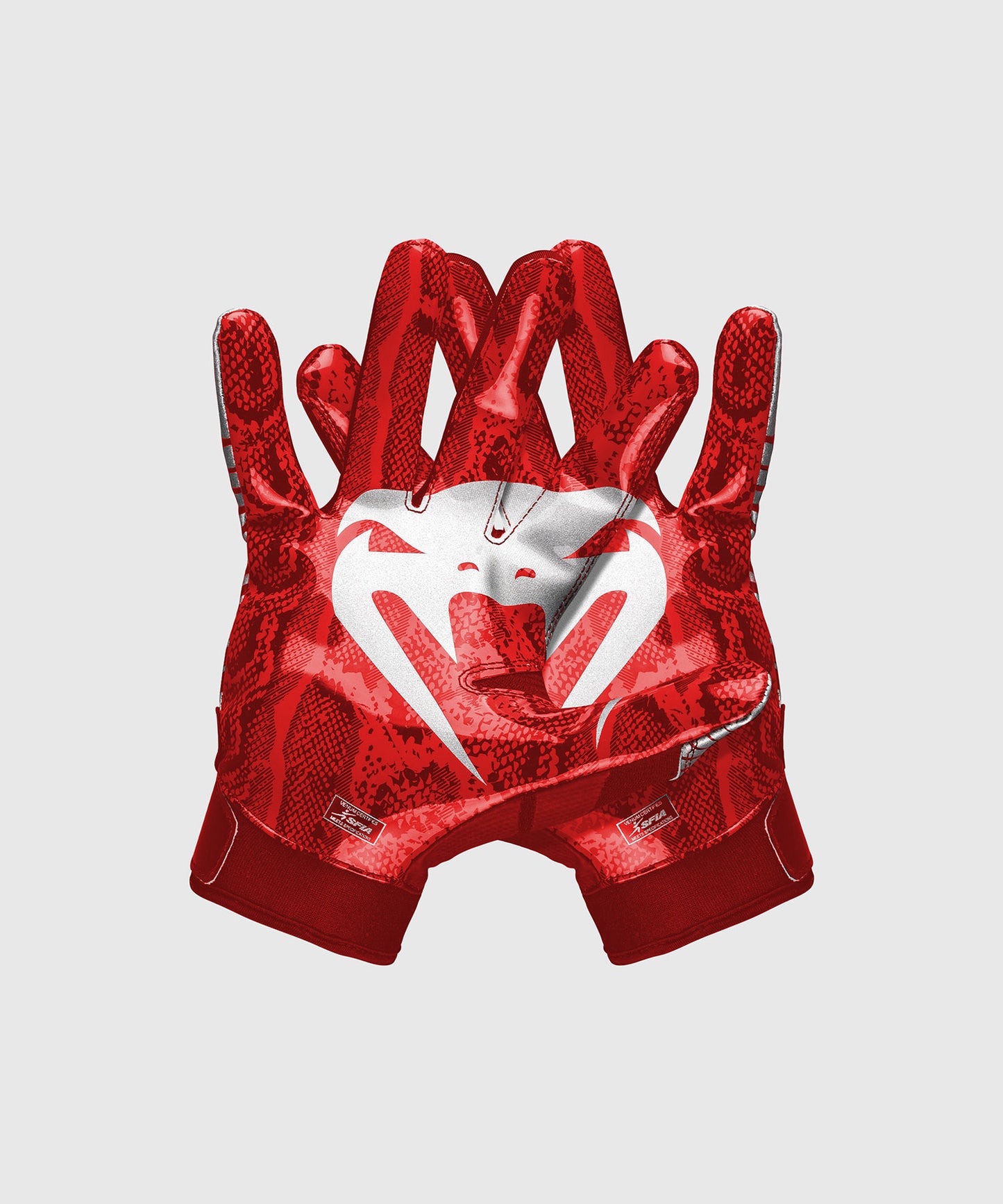 Venum Elite Football Handschuhe - Rot/Silber