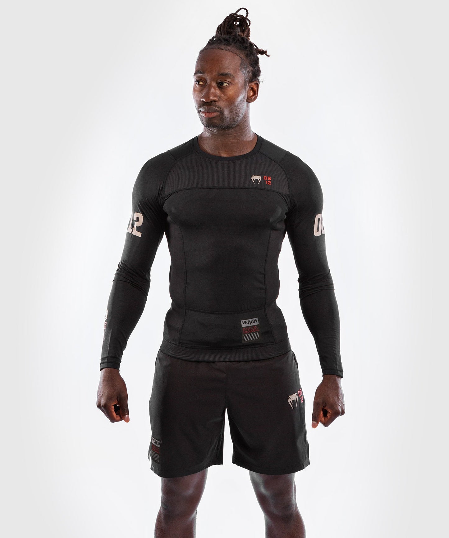 Venum Loma 08-12 Long Sleeve Rashguard - Black