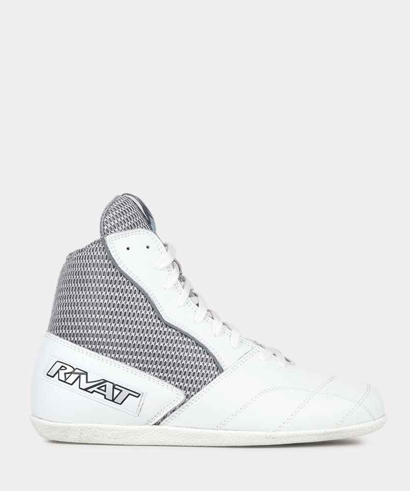 Chaussures de Boxe Française Rivat Uppercut - Blanc/Gris