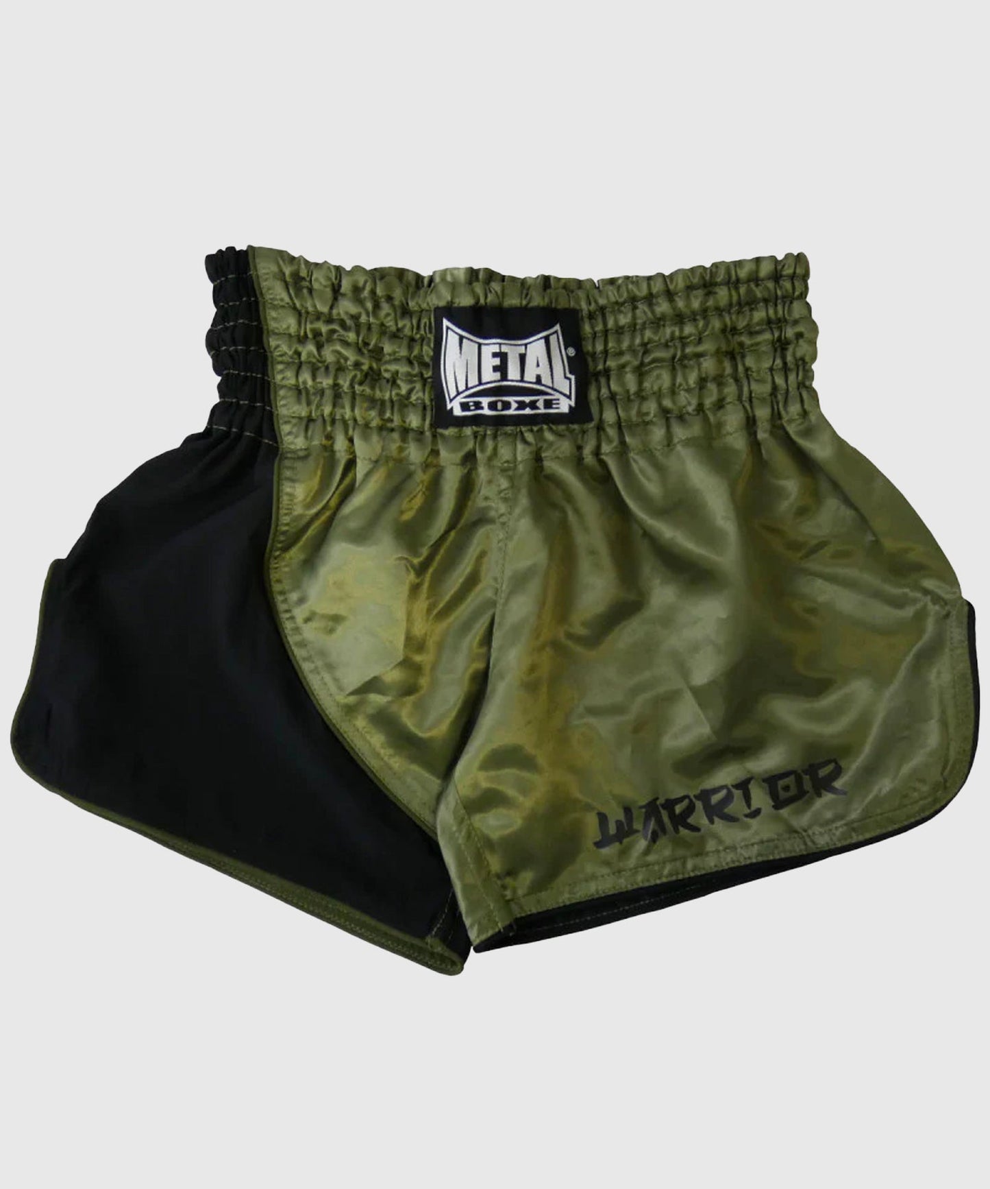 Metal Boxe Kick Metal Warrior Fightshorts - Negro/Caqui
