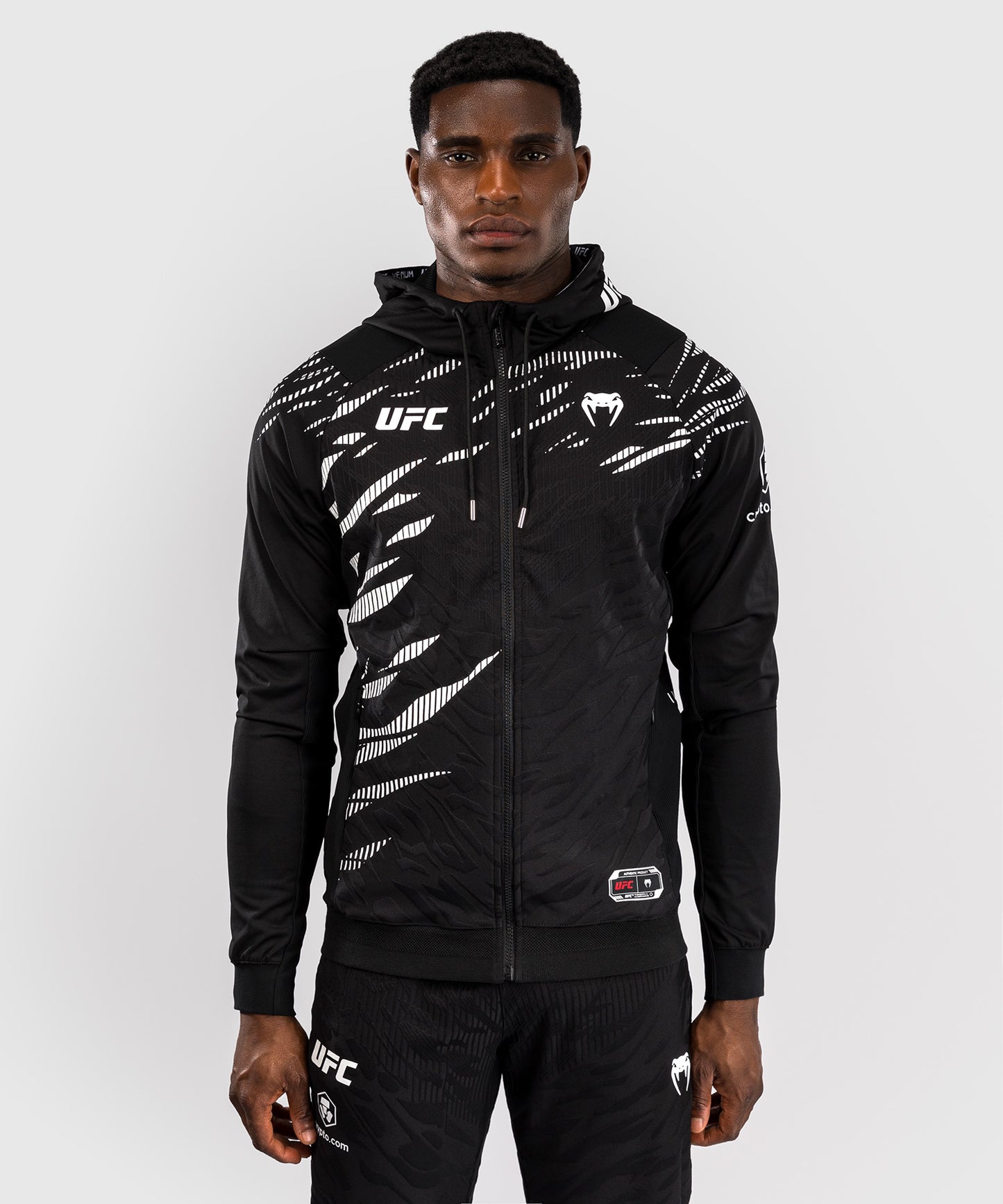 Veste à Capuche pour Hommes UFC Fusion by Venum Personnalisé Authentic Fight Night - Noir