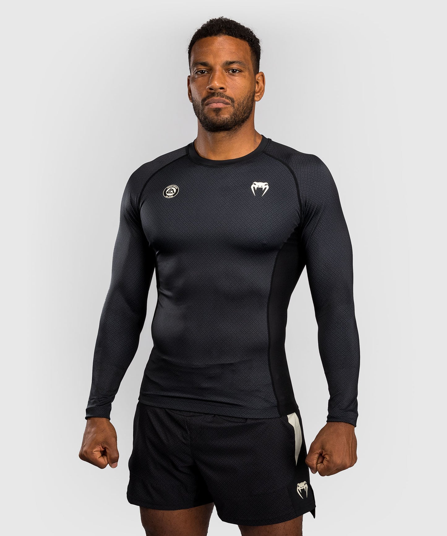 Venum x Roger Gracie Academy Long Sleeve Rashguard - Black