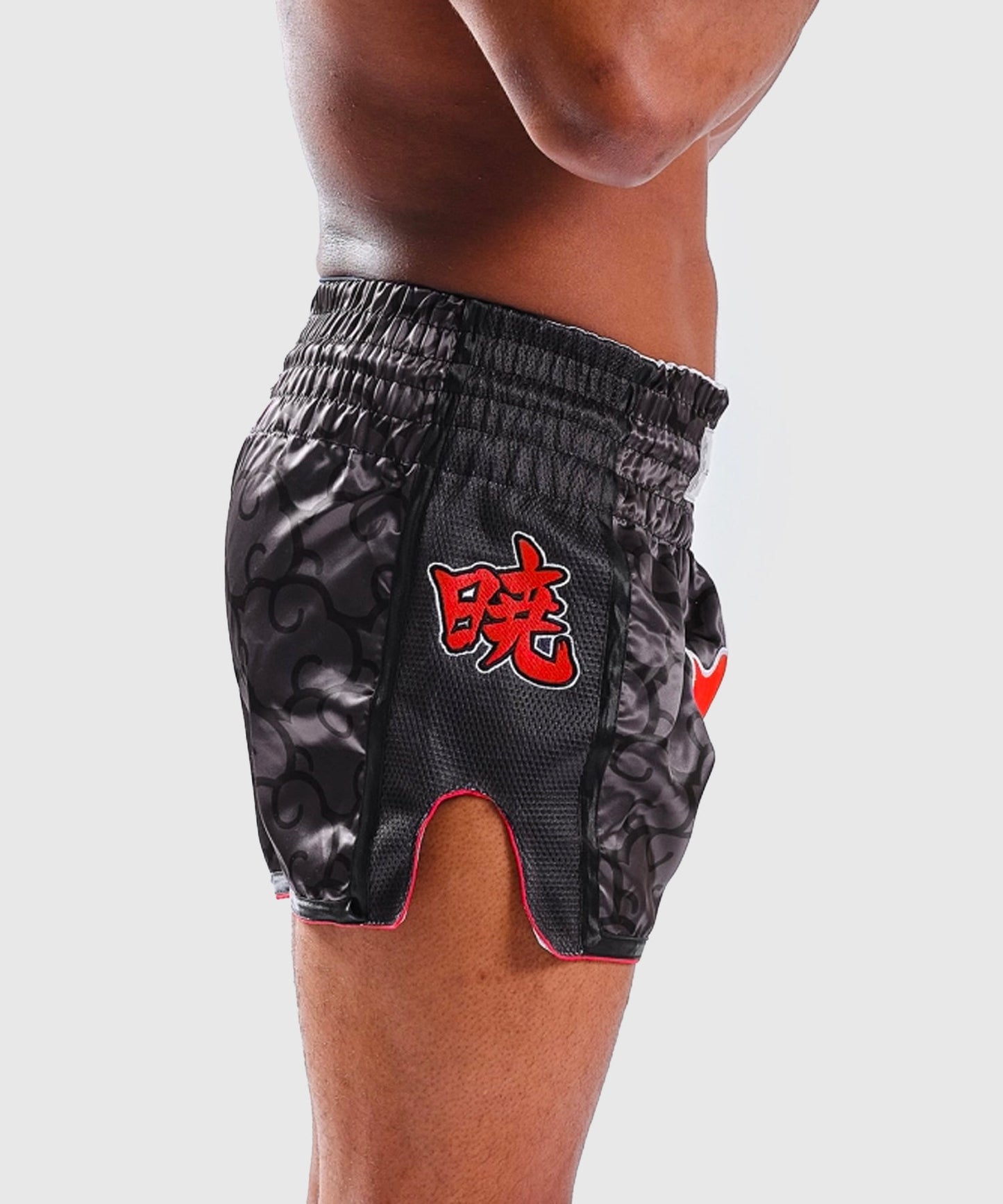 Elion X Naruto Muay Thai Shorts - Akatsuki Black/Red