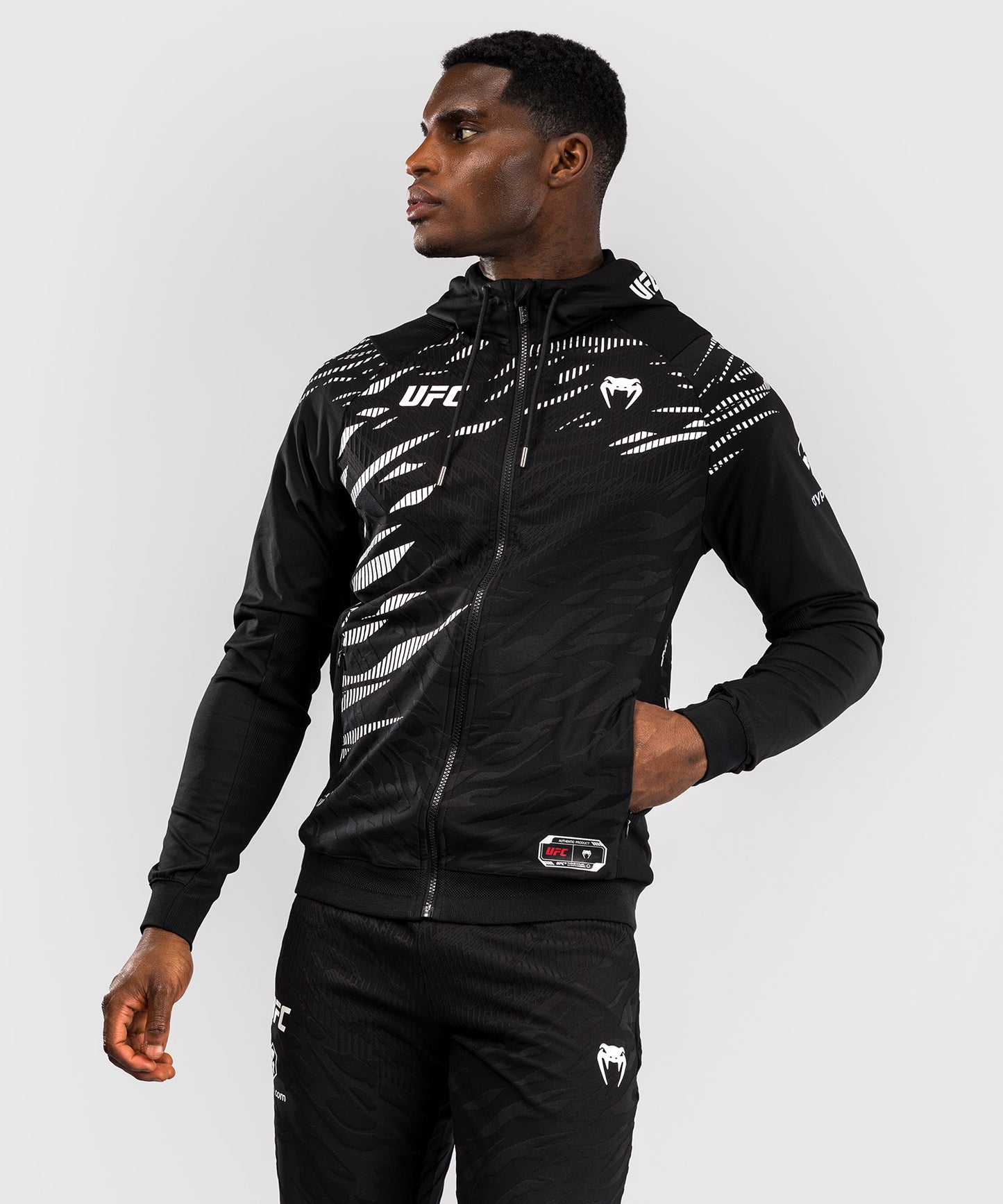 Veste à Capuche pour Hommes UFC Fusion by Venum Personnalisé Authentic Fight Night - Noir