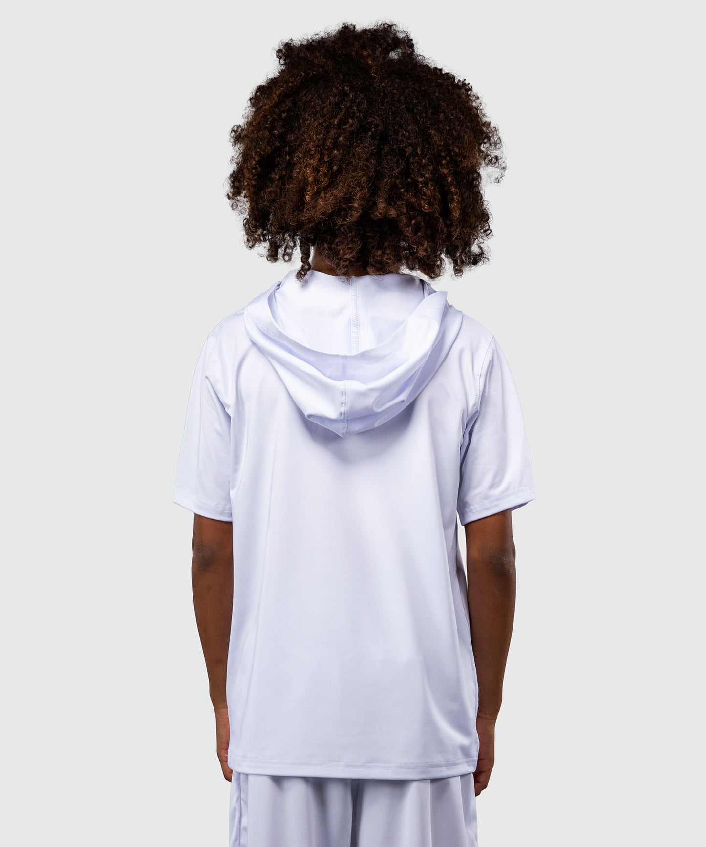 Sweat à capuche à manches courtes Dry Tech pour Enfants Venum Elite - Blanc