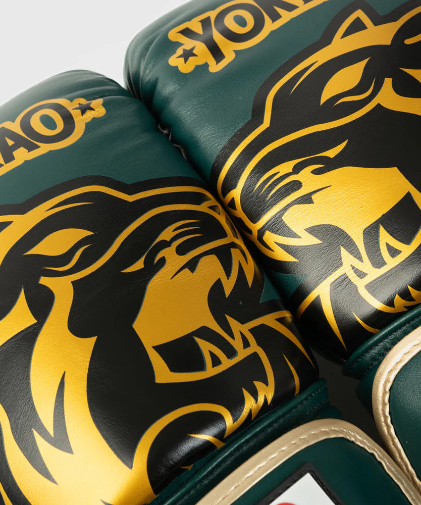 Gants de Boxe Yokkao Original Or - Vert