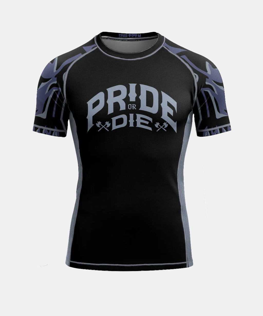 Rashguard À Manches Courtes Pride Or Die Brotherhood V.2 - Noir