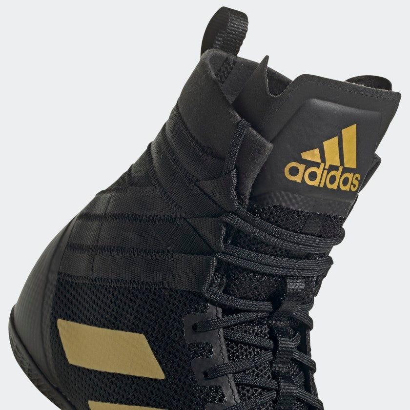 Chaussures de boxe Adidas Speedex 18 - Noir/Or Mat