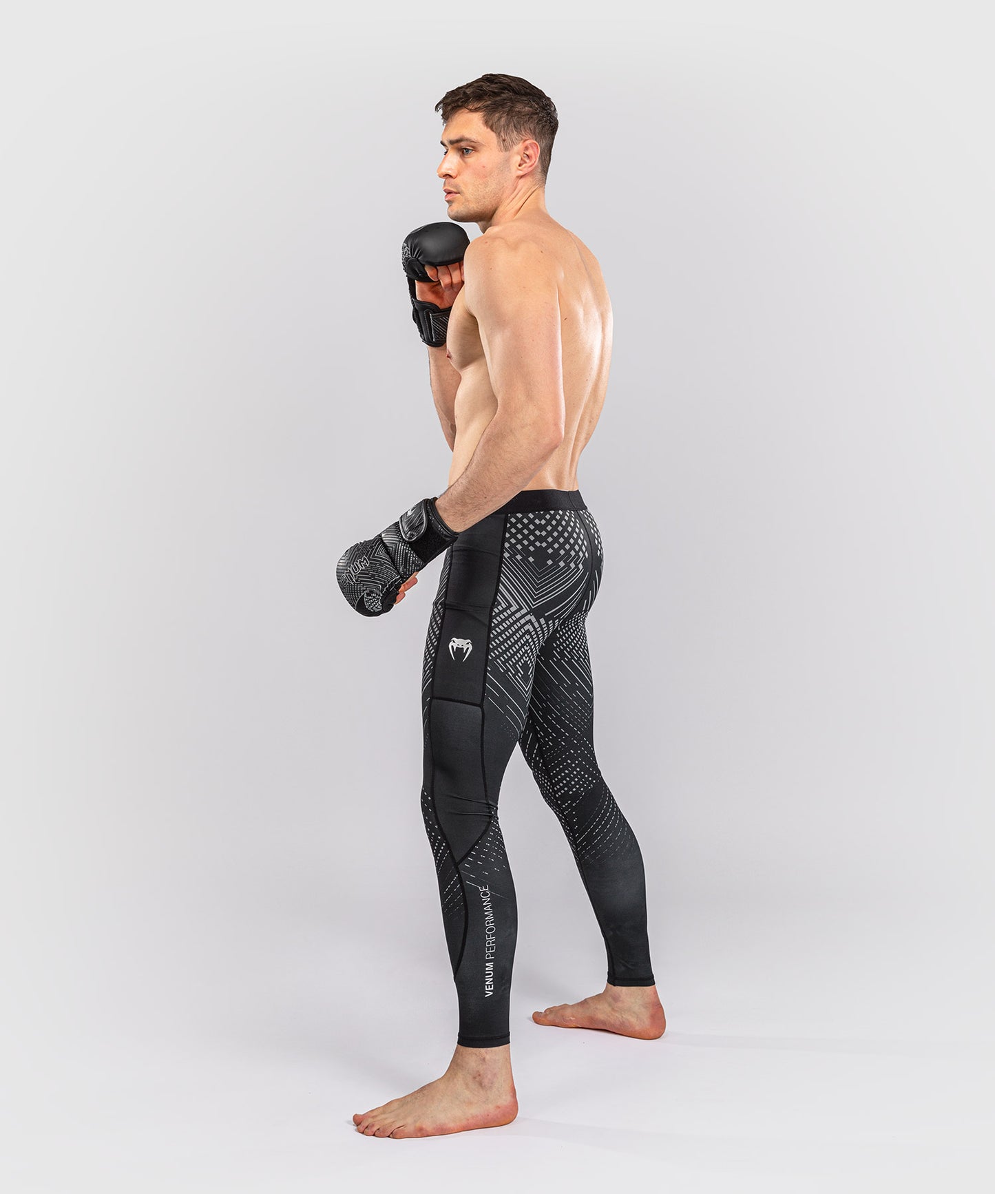 Venum Midnight Fury Spats – Nero/Grigio/Argento