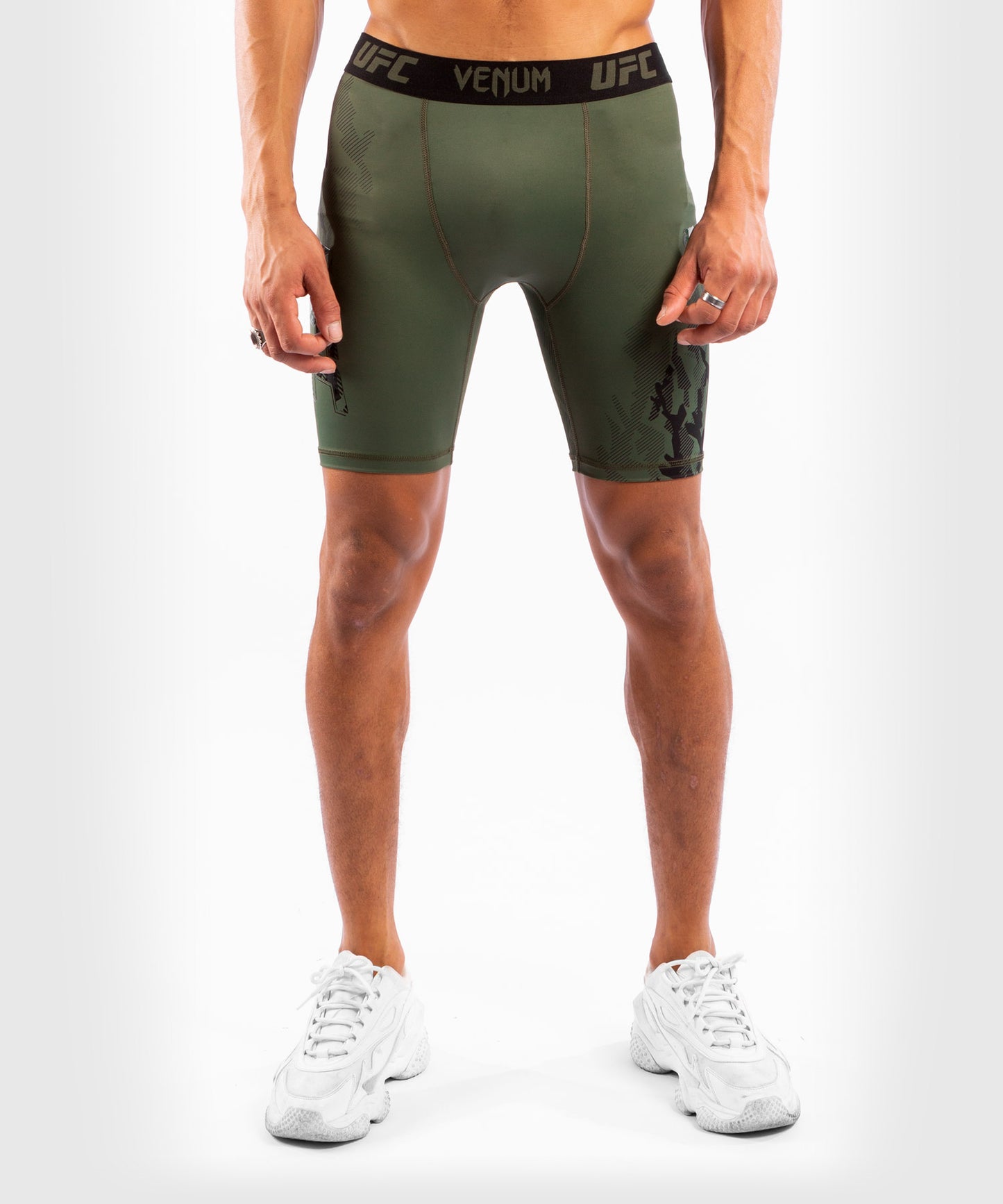 Short de compression pour Hommes UFC Venum Authentic Fight Week - Kaki