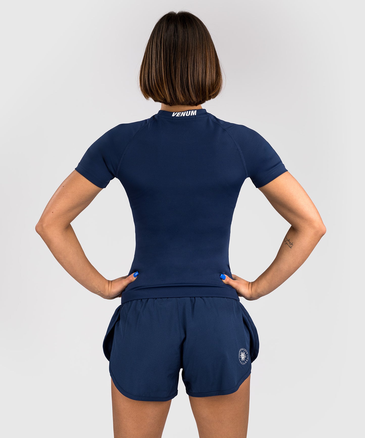 Venum New Perf Woman Range Halo Kurzarm Rashguard - Marineblau