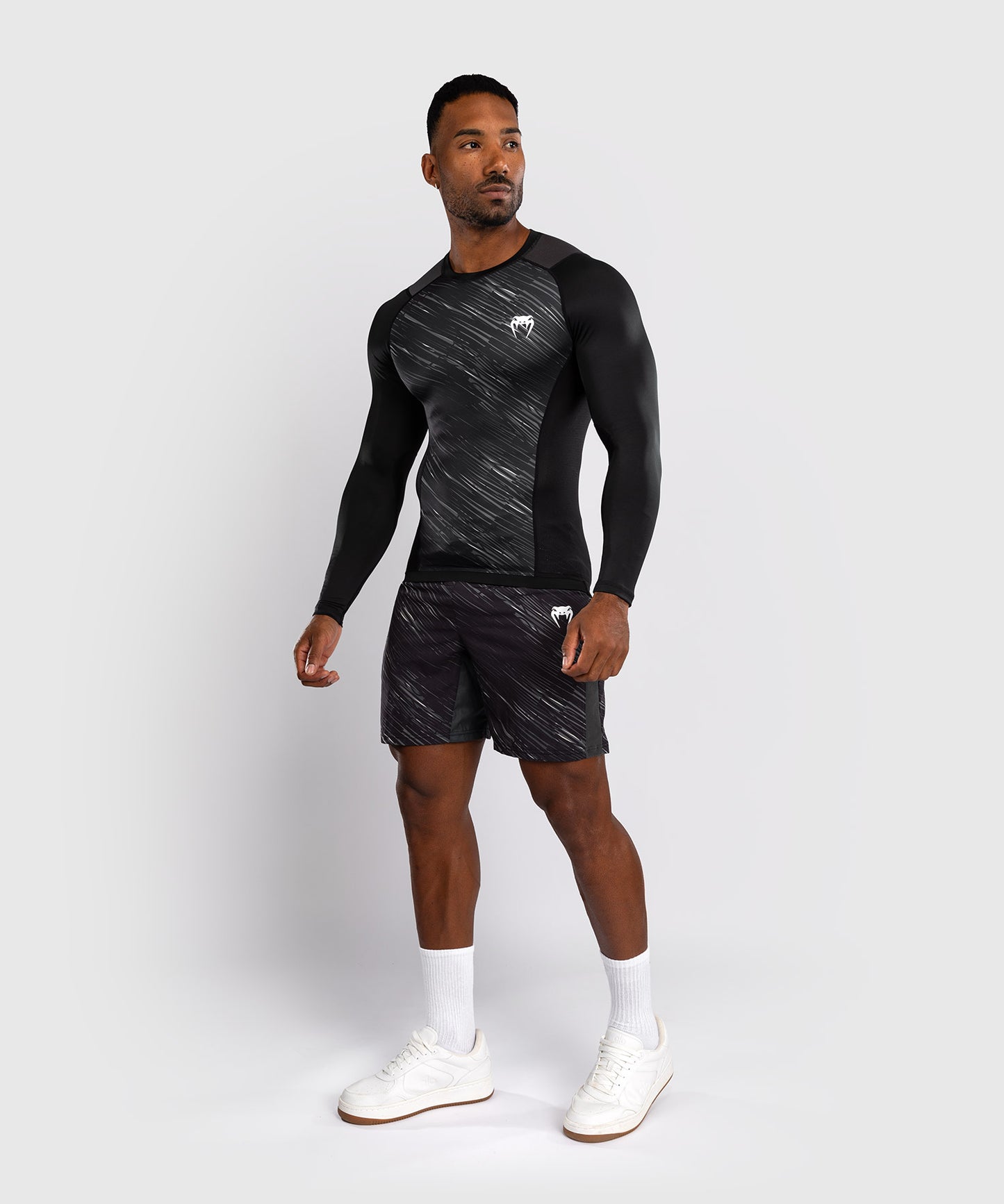 Rashguard Manches Longues Venum Rapid - Noir/Gris Orage