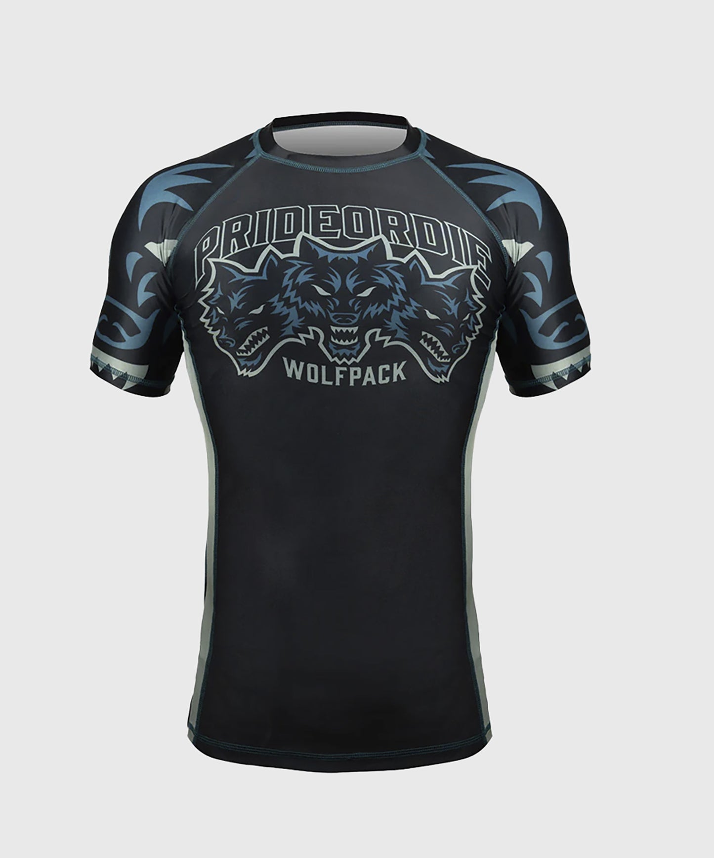 Pride or Die Wolfpack V.3 Rashguard de Manga Corta - Negro