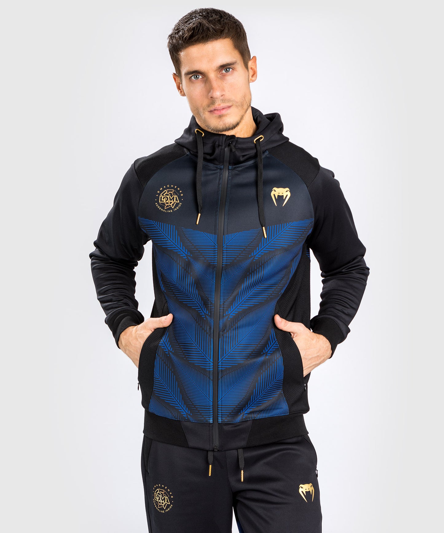 Sweat à capuche Venum Phantom Loma - Noir/Bleu