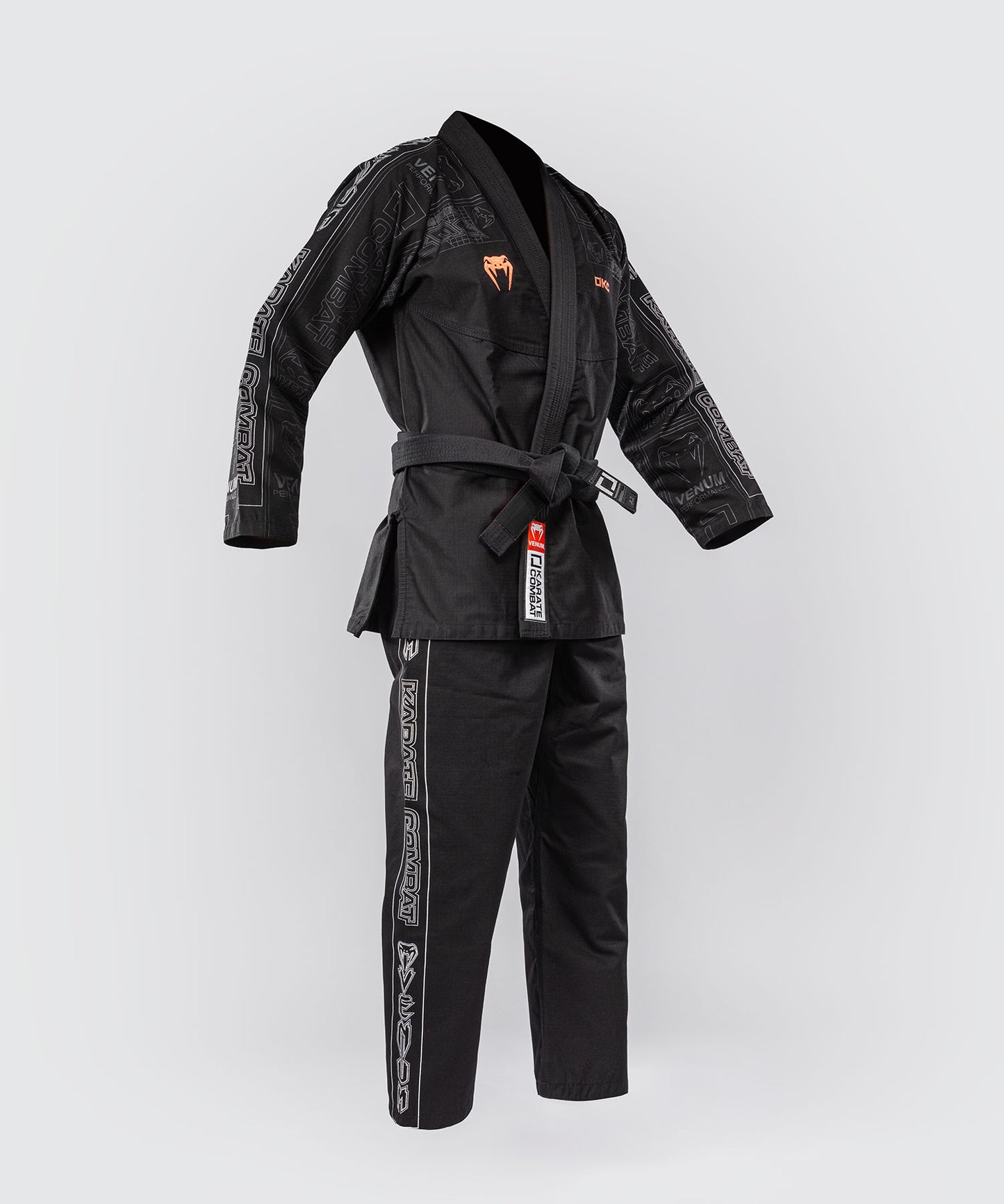 Karate Combat by Venum Kimono de BJJ – Negro/Gris