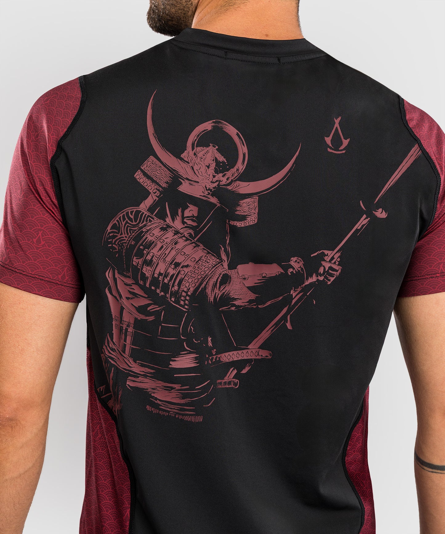 Men's Dry-Tech T-Shirt Venum x Assassin's Creed : Shadows - Bordeaux/Black