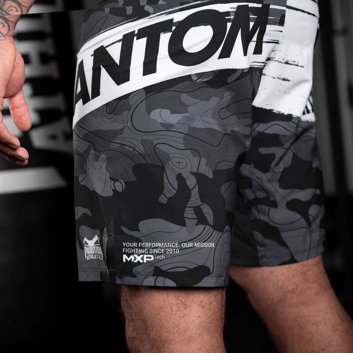 Fightshort Phantom Athletics Flex Urban - Noir