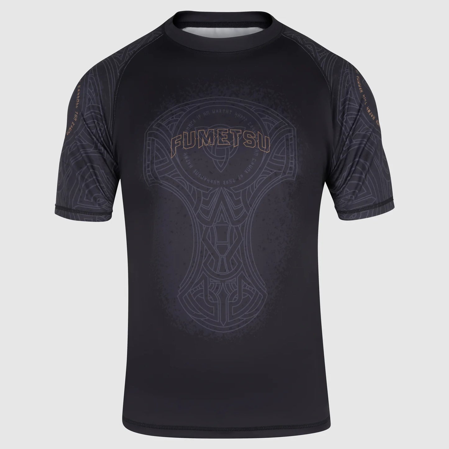 Fumetsu Mjolnir Kurzarm-Rashguard - Schwarz/Bronze