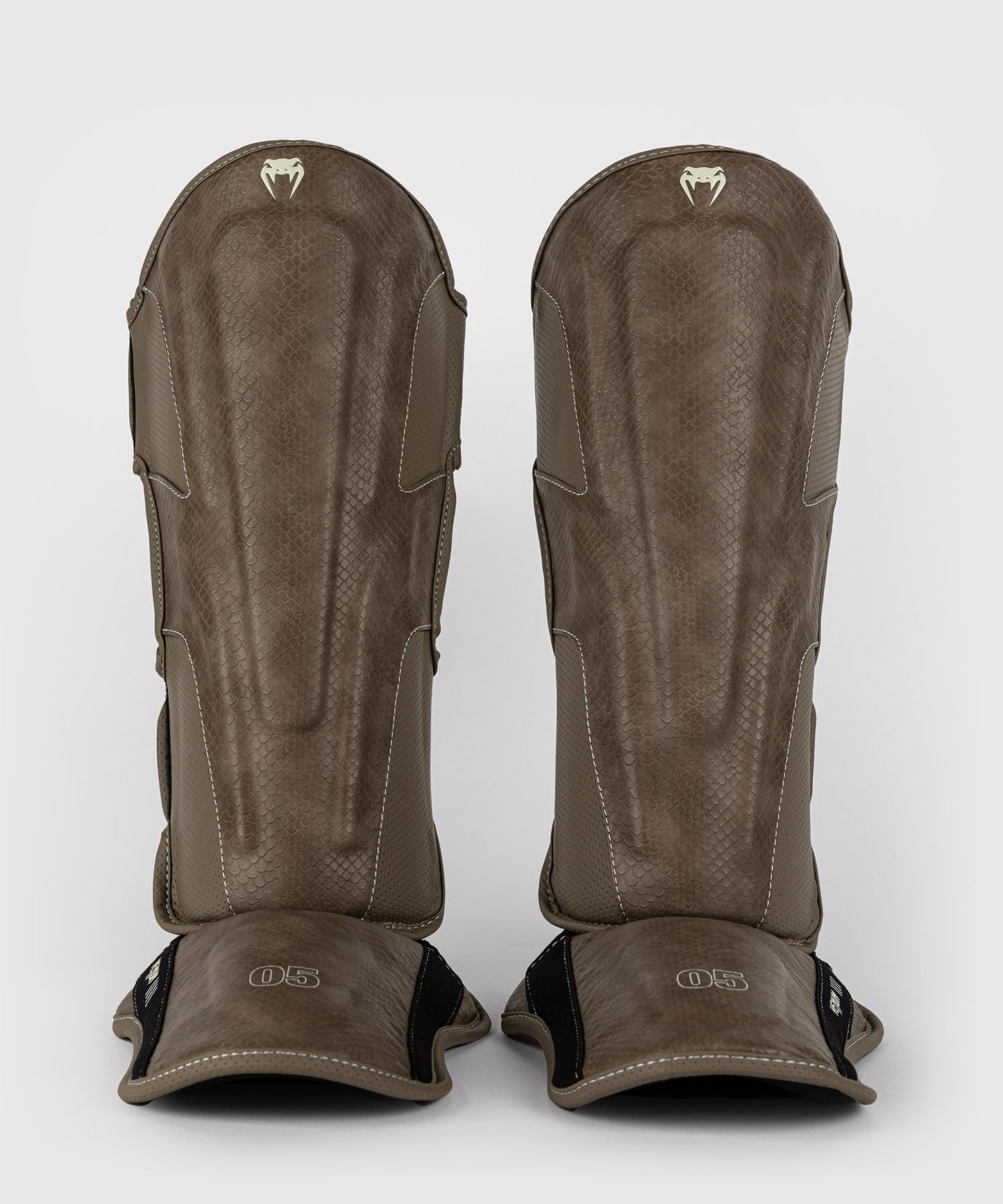 Venum Impact Evo Scales shin guards - Brown
