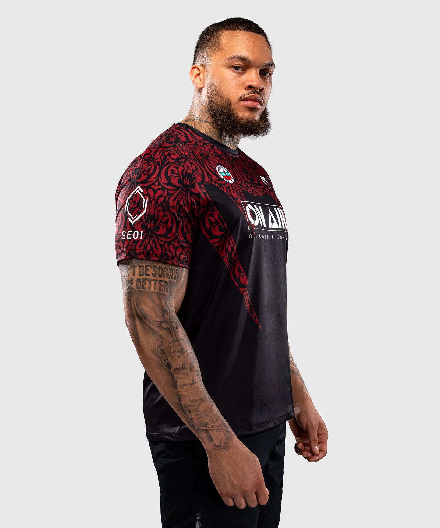 Venum Bulgarian Top Team (BTT) Dry-Tech-T-Shirt – Schwarz/Rot