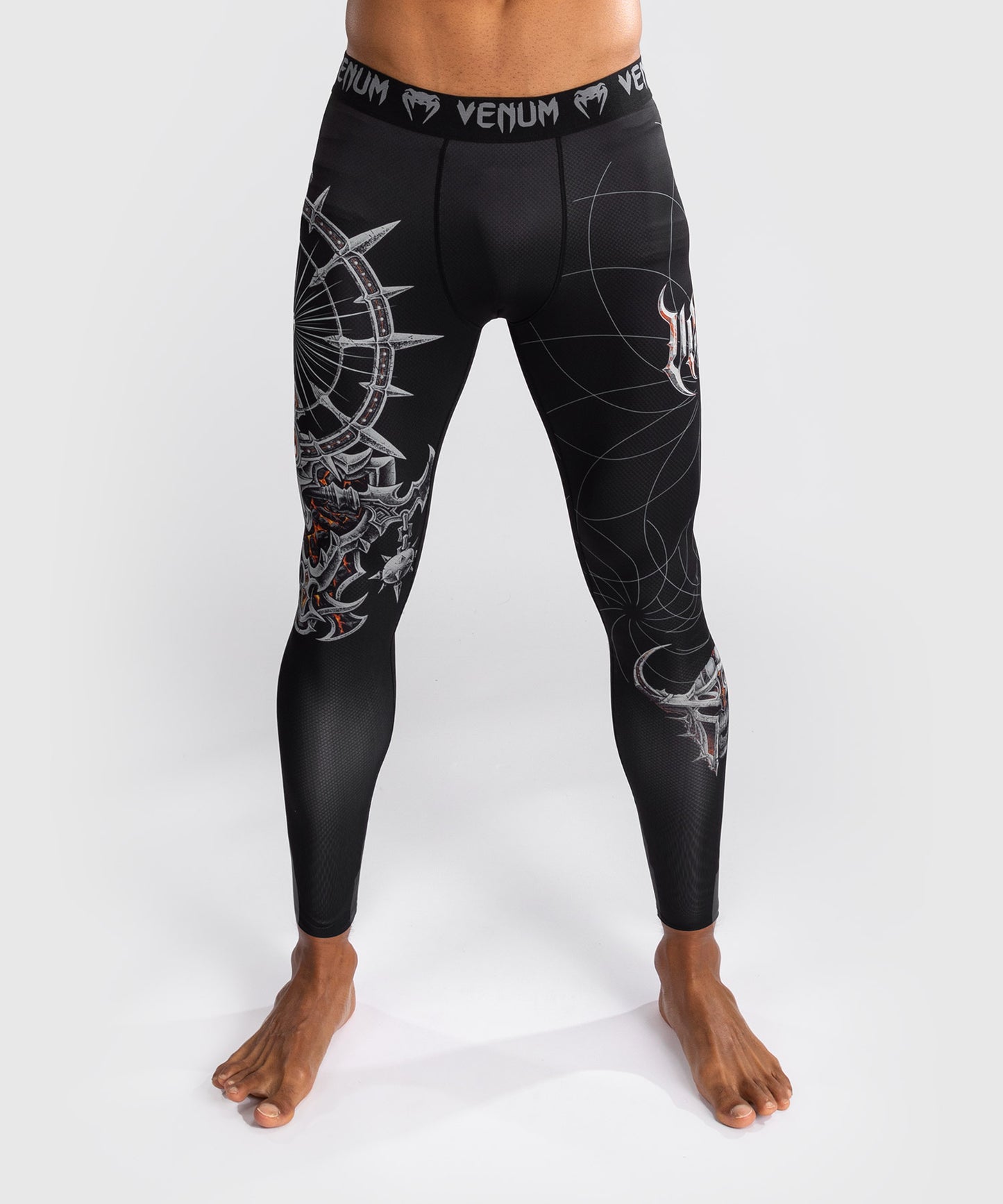 Venum Gladiator 5.0 Men's Compression Pants - Black/Silver