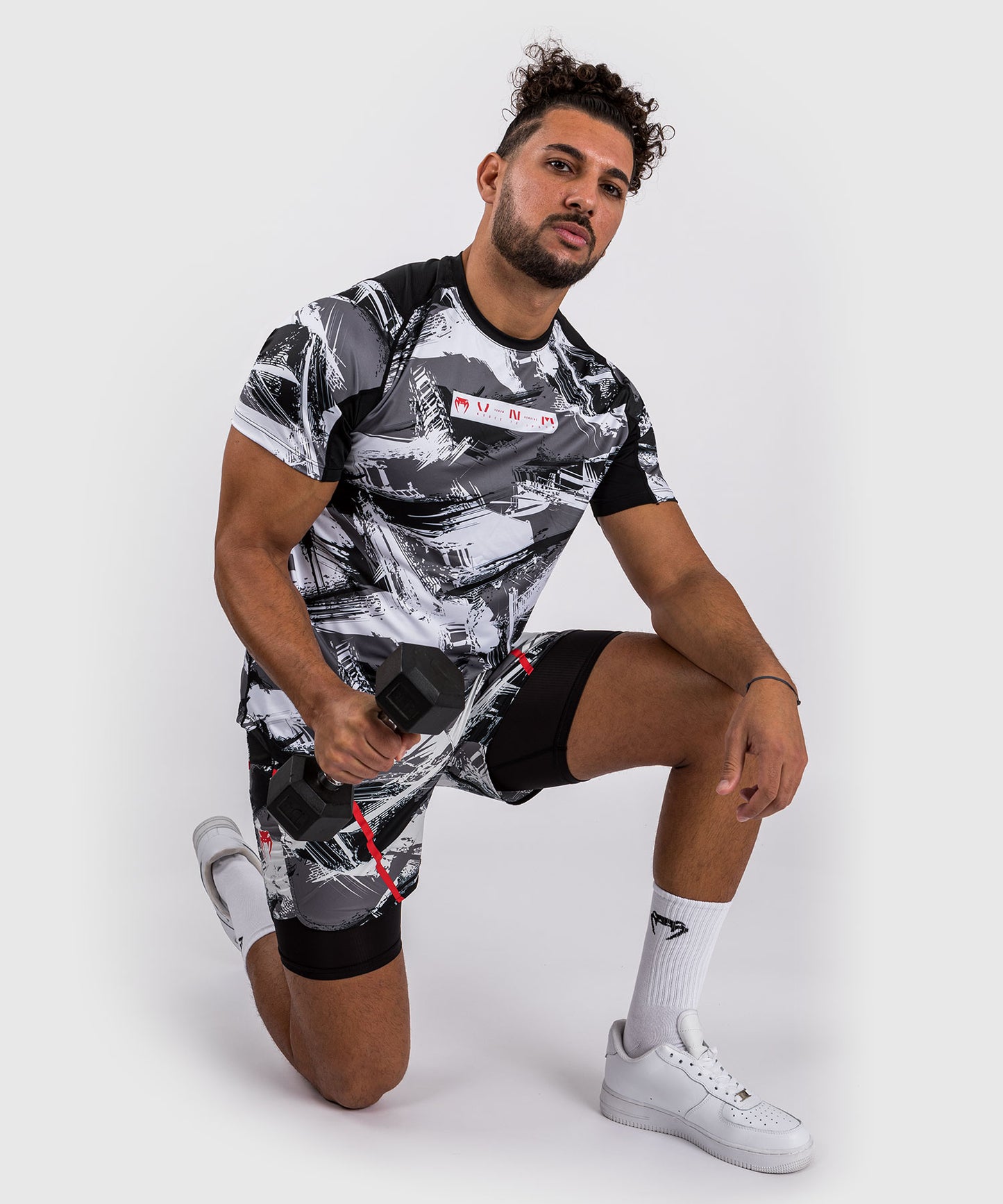 Venum Electron 3.0 Dry-Tech T-Shirt - Grau/Rot
