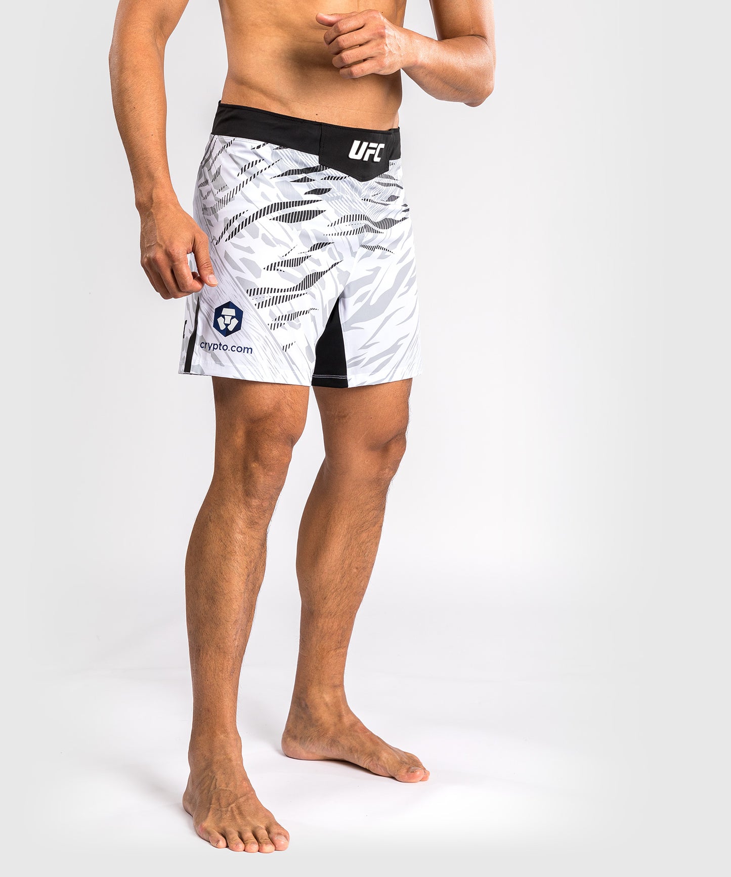 Shorts de Combat pour Hommes UFC Fusion by Venum Authentic Fight Night - Coupe Courte - Blanc