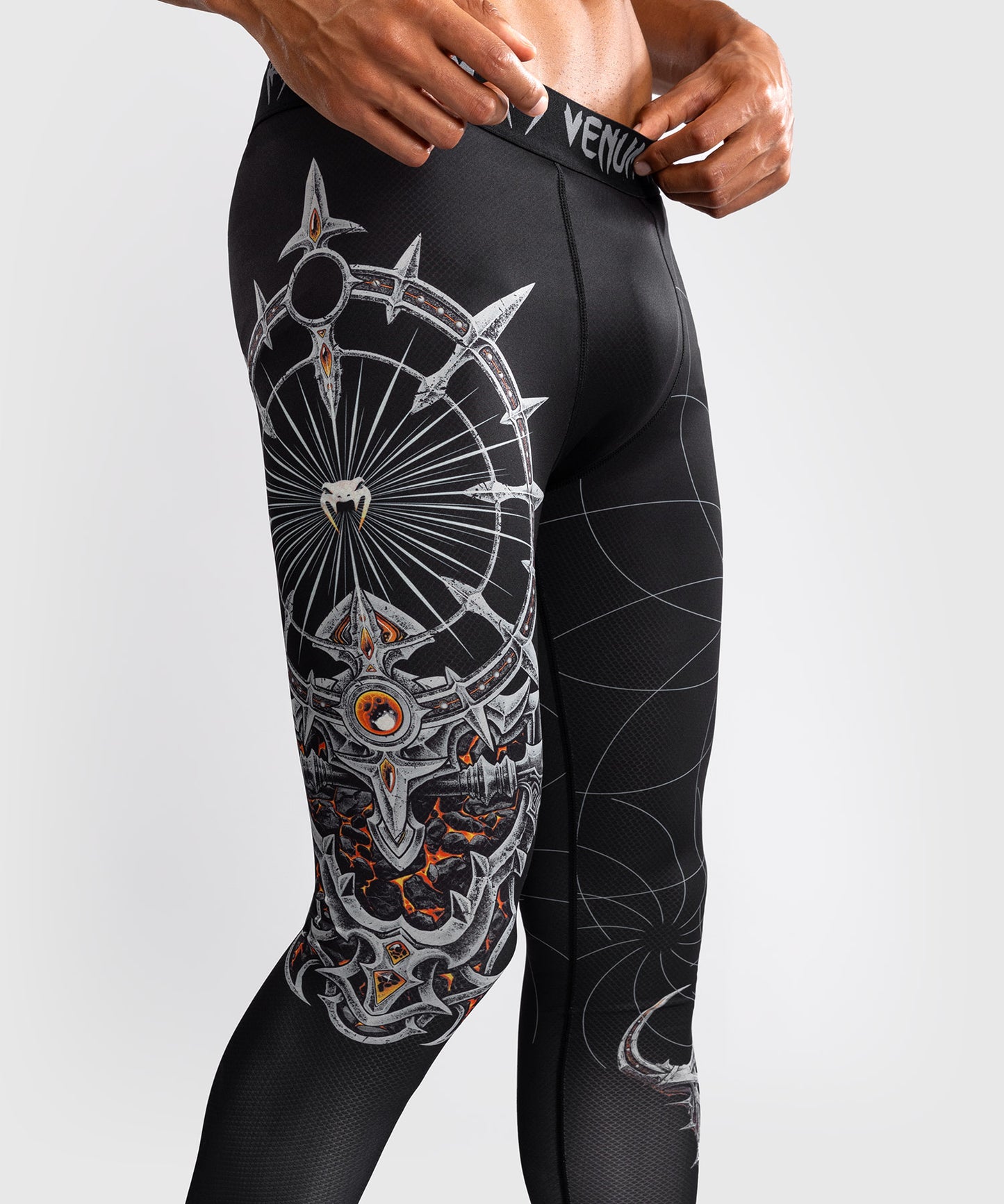 Venum Gladiator 5.0 Men's Compression Pants - Black/Silver