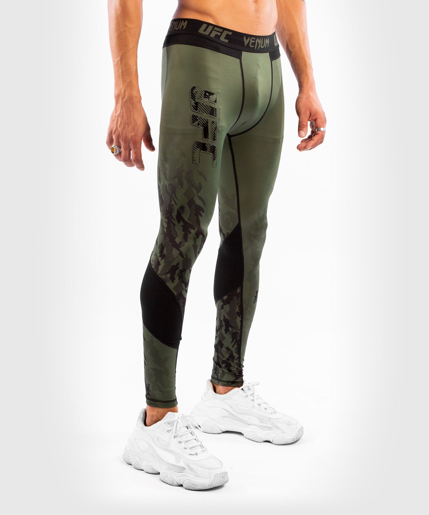 Pantalon de Compression Homme UFC Venum Authentic Fight Week - Kaki