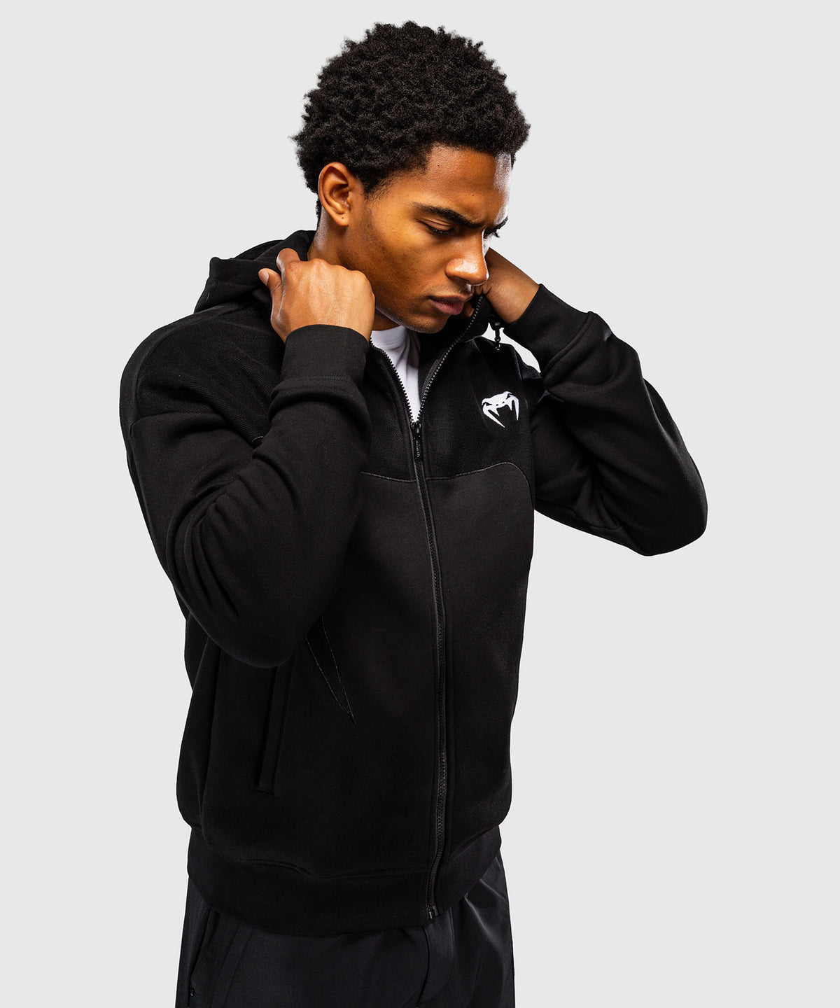 Venum Attack Fleece & Weave Trainingsjacke - Schwarz