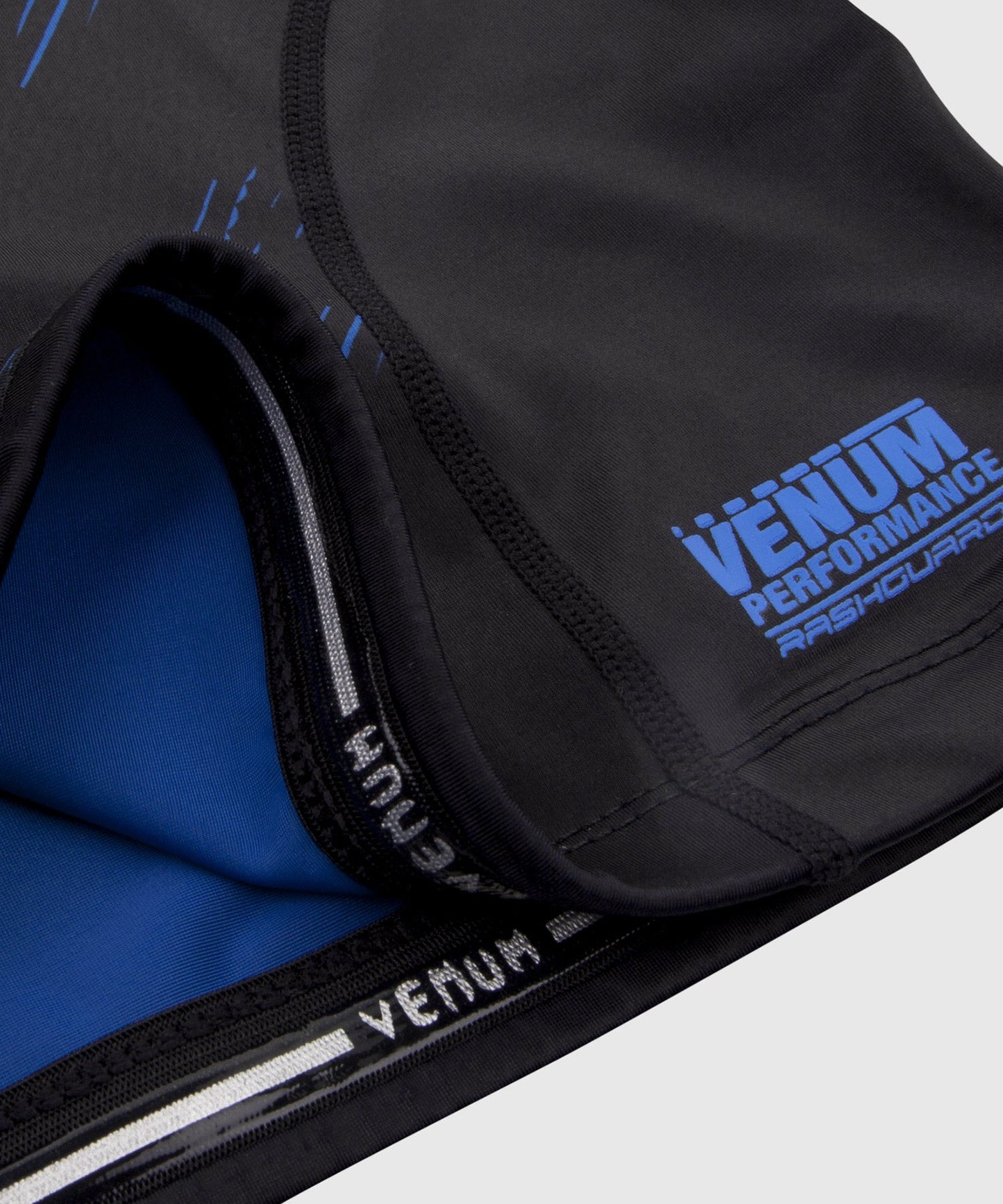 Rashguard Venum NoGi 2.0 - IBJJF Approved Short Sleeve - Black/Blue