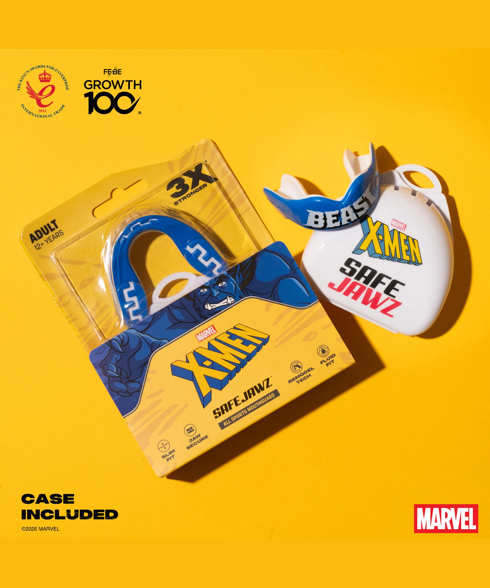 Safejawz Marvel X-Men Beast Mouthguard - Blue