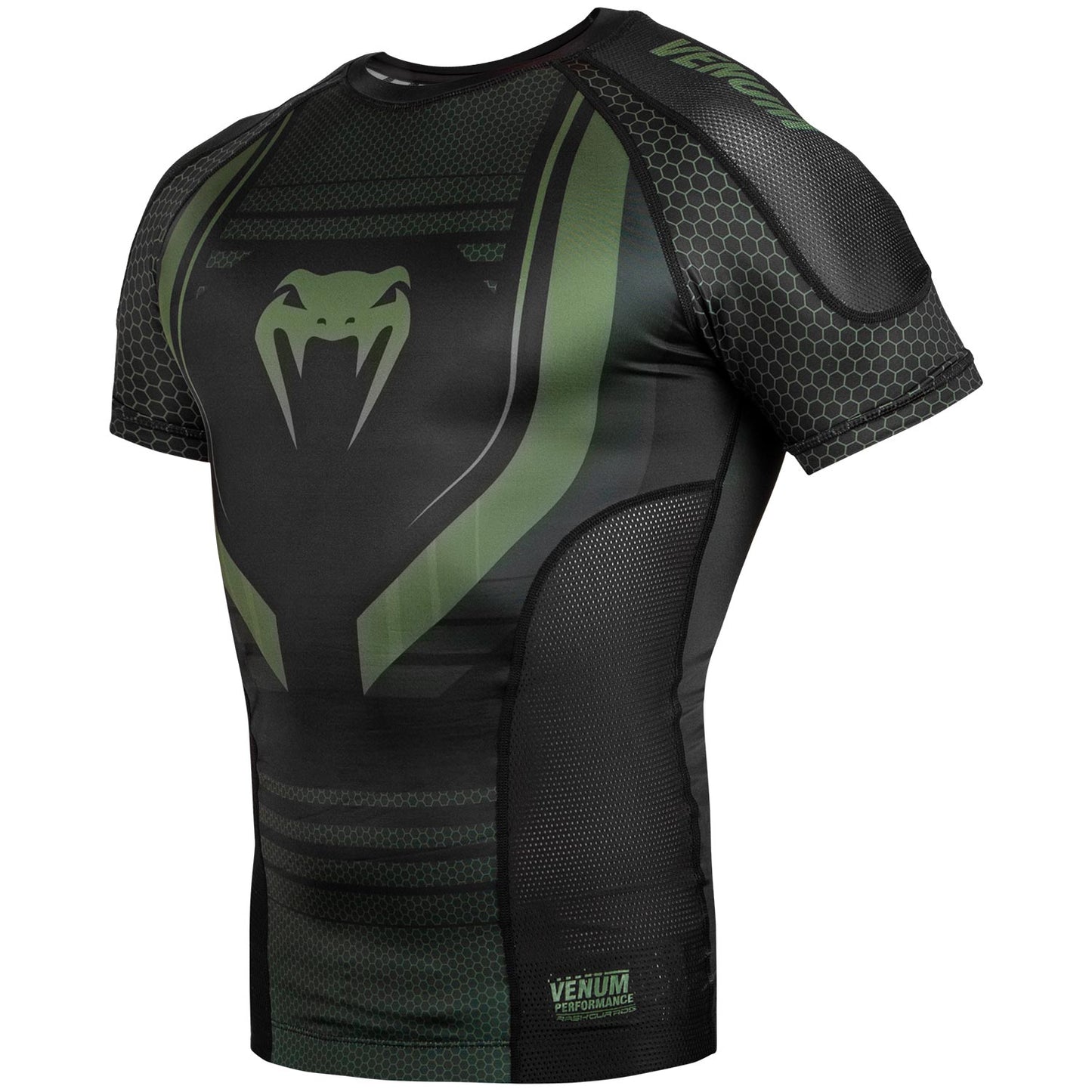 Venum Technical 2.0 Rashguard - Short Sleeves - Black/Khaki - Exclusive