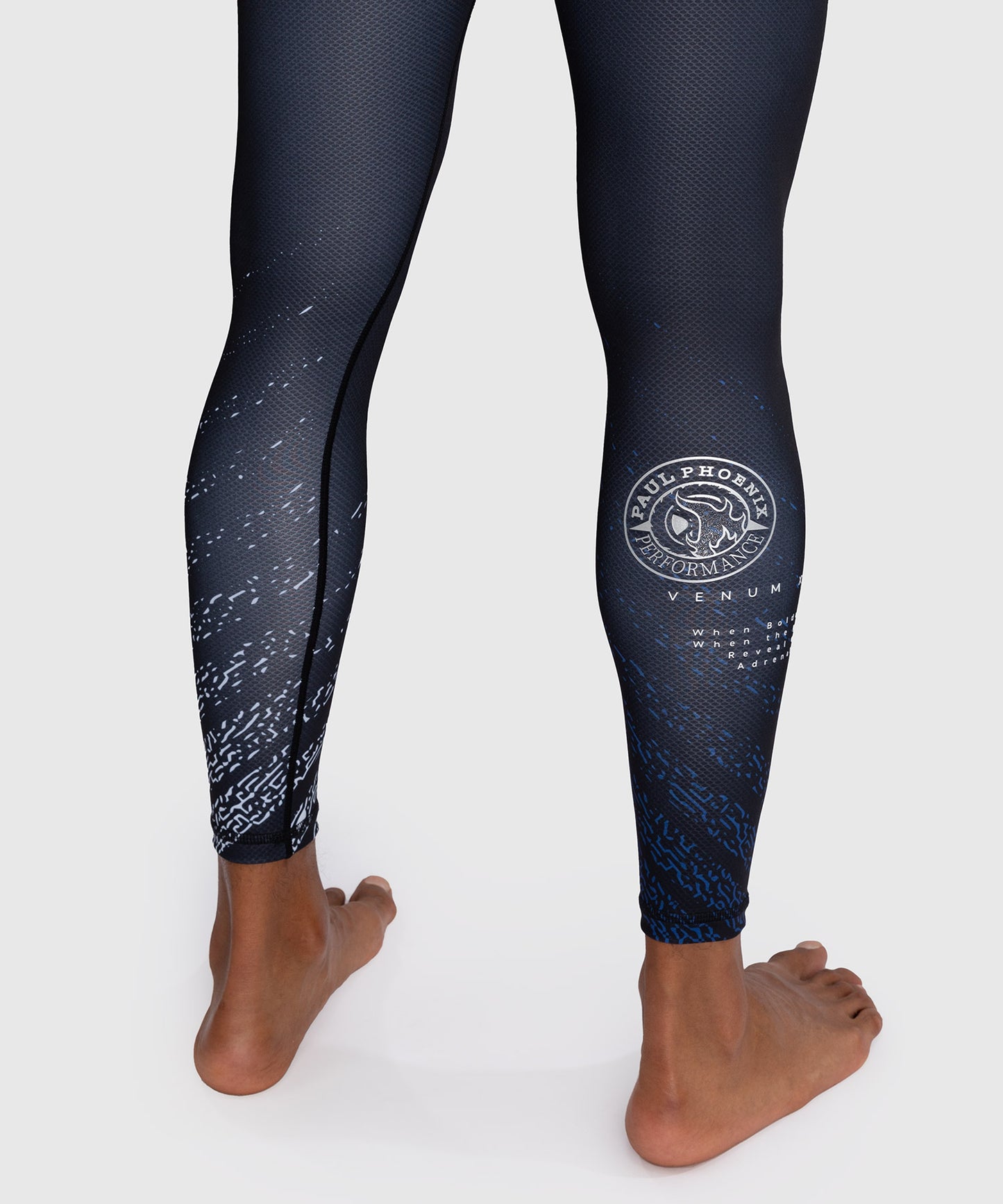 Venum x Tekken 8 Compression Pants - Paul Phoenix - Black/Blue