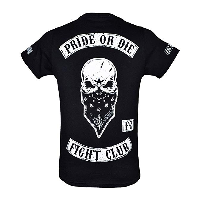 T-shirt Pride or Die Fight Club - Noir