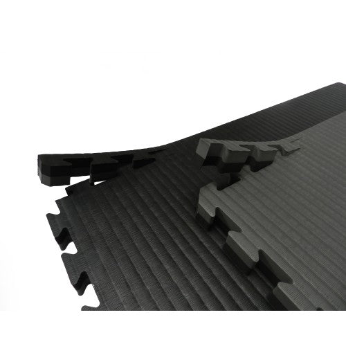 Tatami Puzzle 100x100x2cm (x10) - Schwarz/Grau