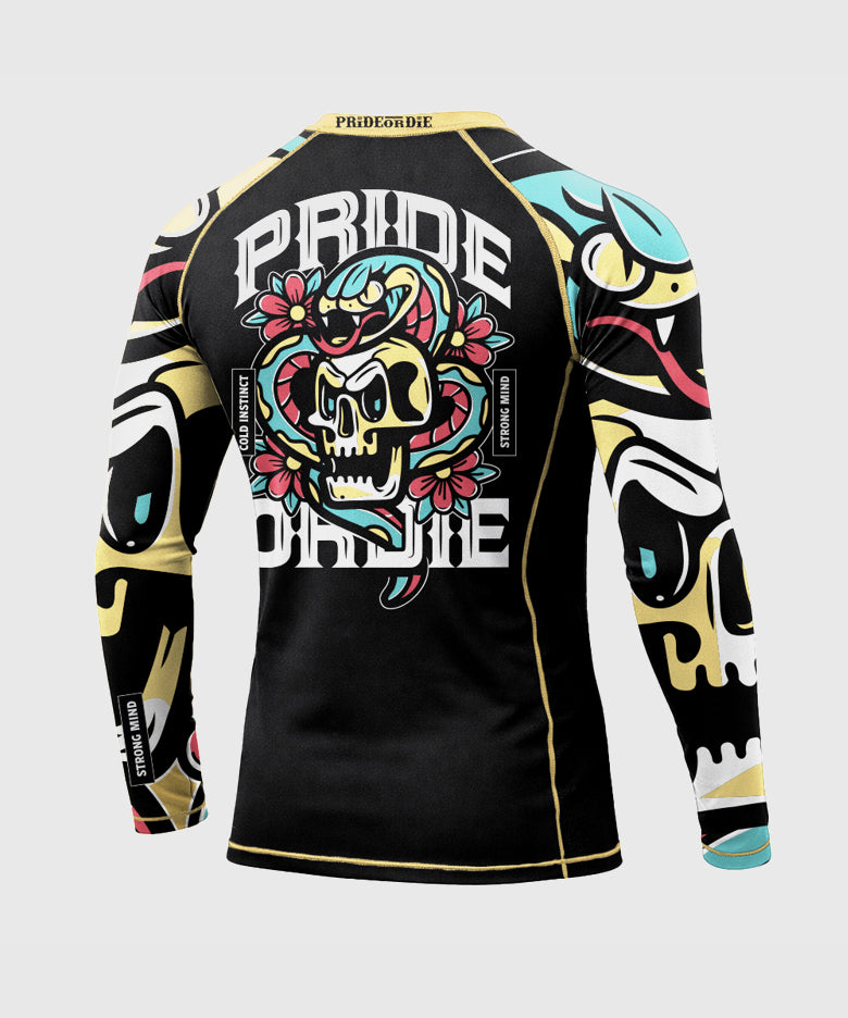 Pride Or Die Cold Instinct Rashguard a Maniche Lunghe - Nero