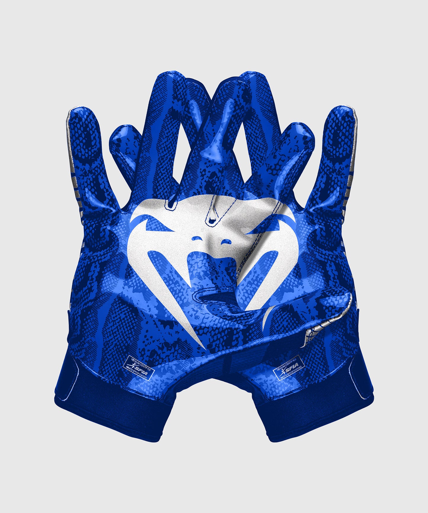 Venum Elite Football Handschuhe - Royalblau/Silber