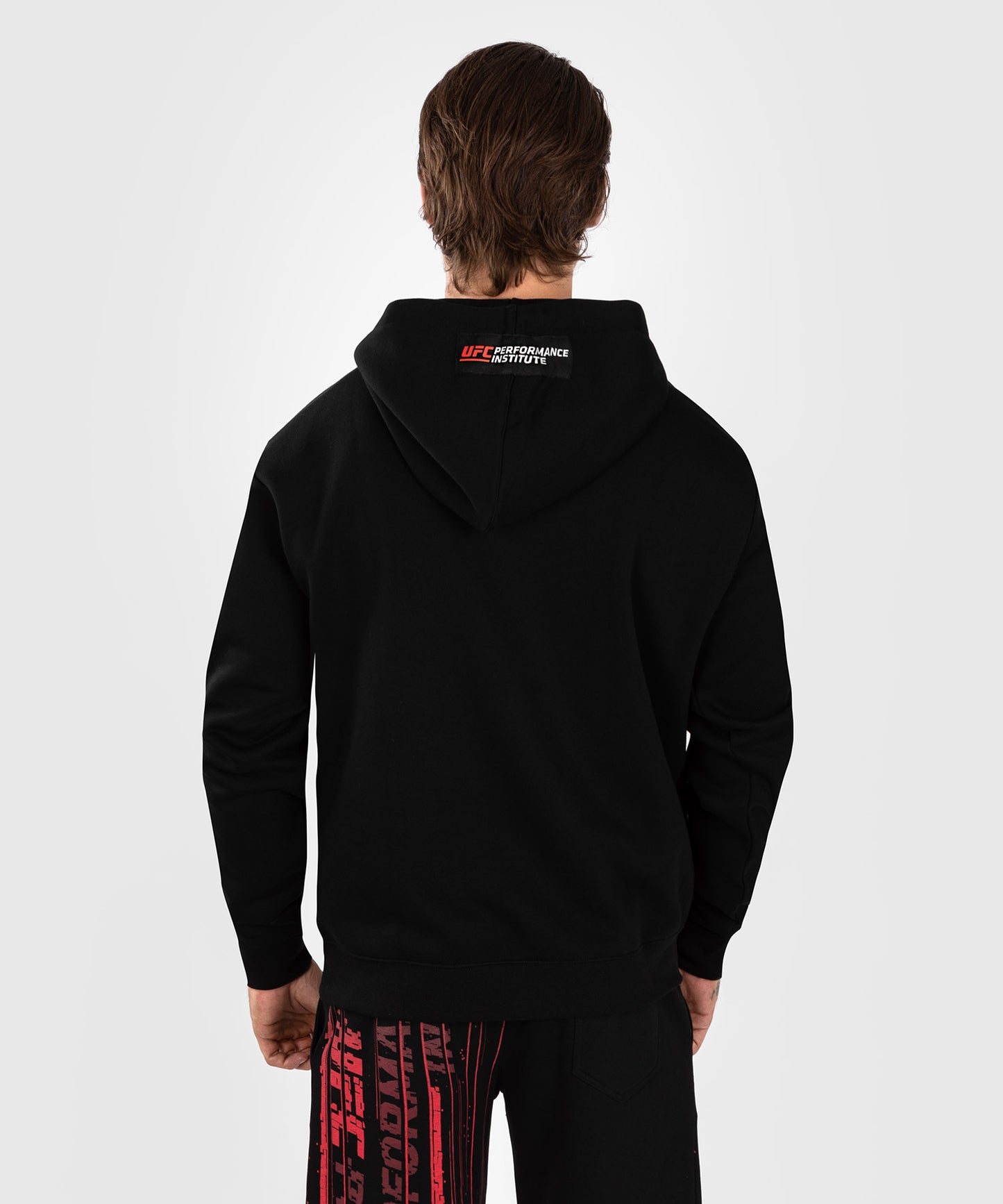 Sweatshirt à Capuche pour Hommes UFC Venum Performance Institute 2.0 - Noir/Rouge