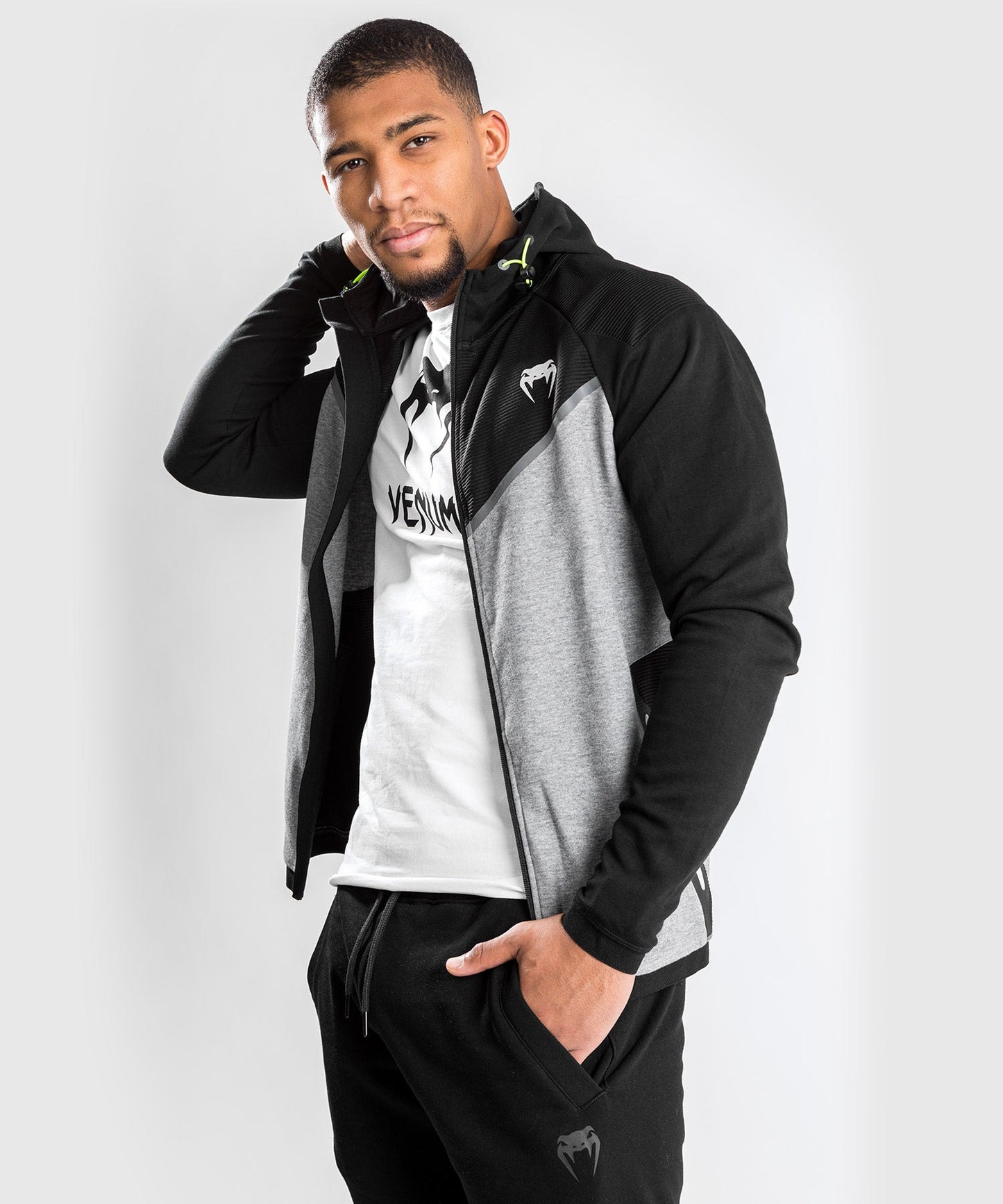 Venum Laser Evo 2.0 Hooded Sweatshirt - Black/Grey