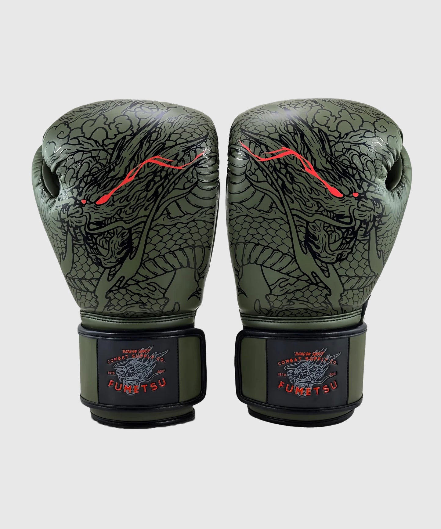 Fumetsu Dragon Slayer Boxing Gloves - Khaki/Orange