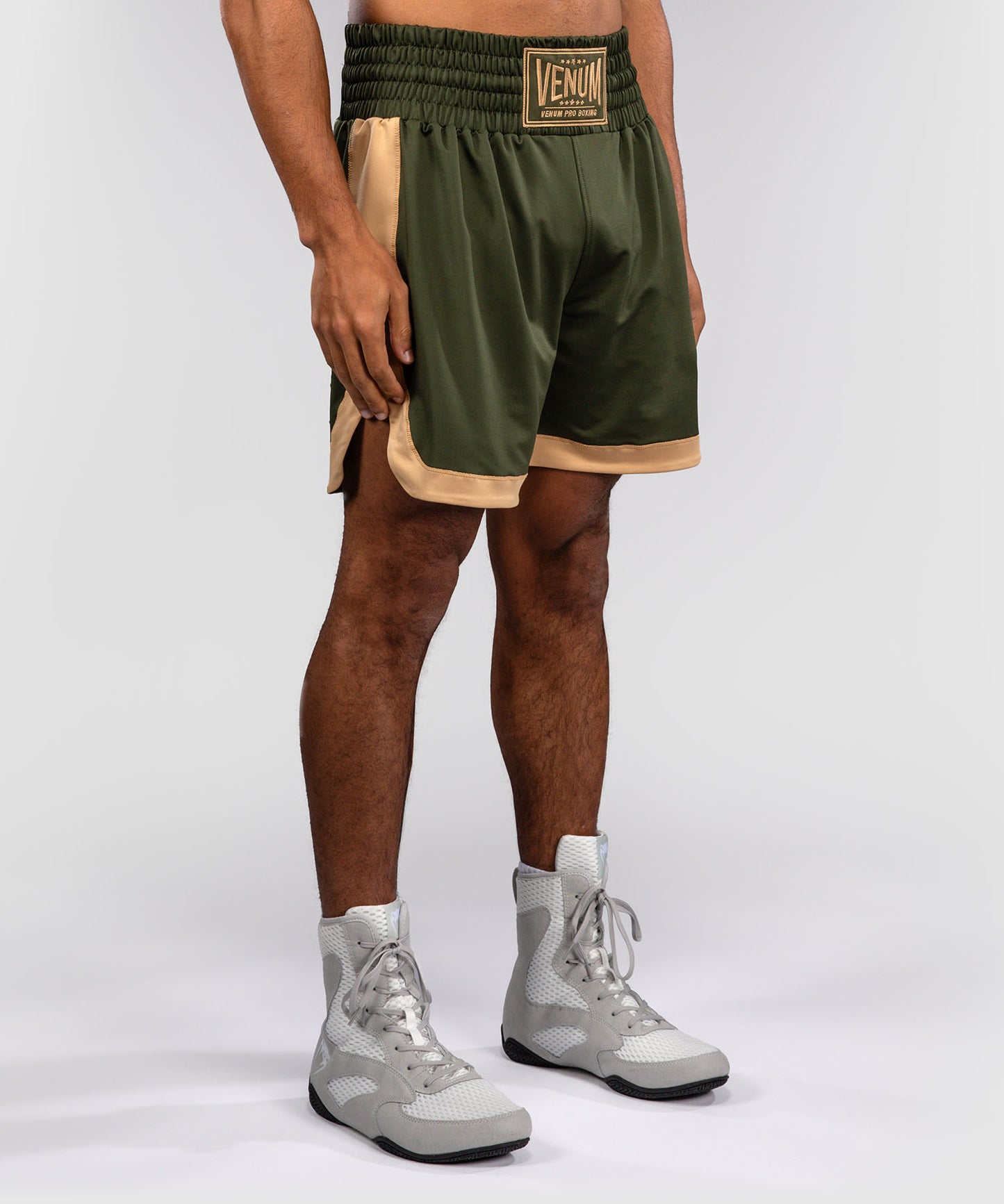 Venum Classic Boxing Shorts - Military Green/Sand