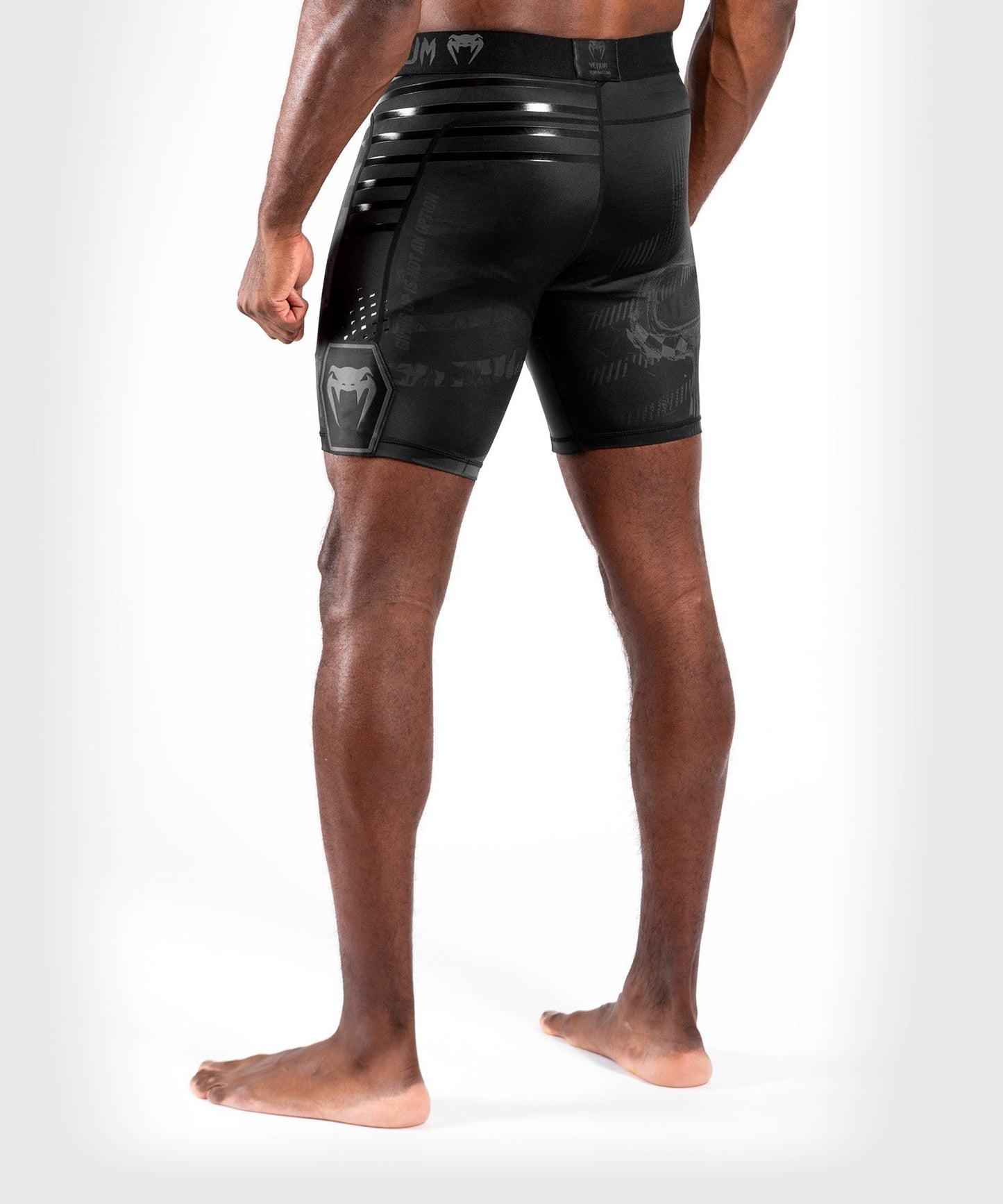 Venum Skull Compression Short - Black/Black
