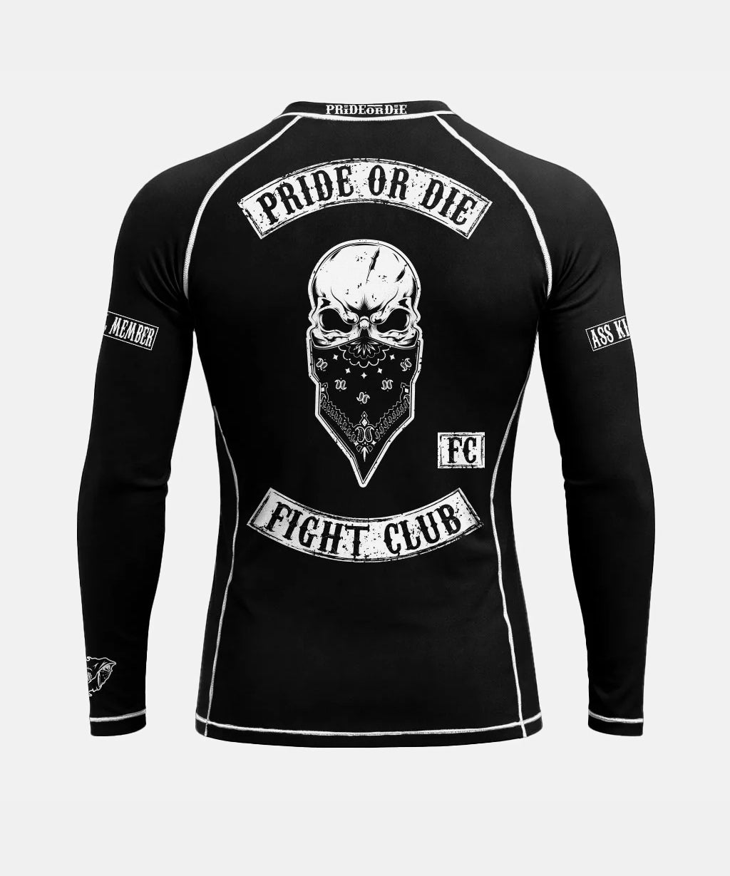 Rashguards Manches Longues Pride Or Die Fight Club - Noir