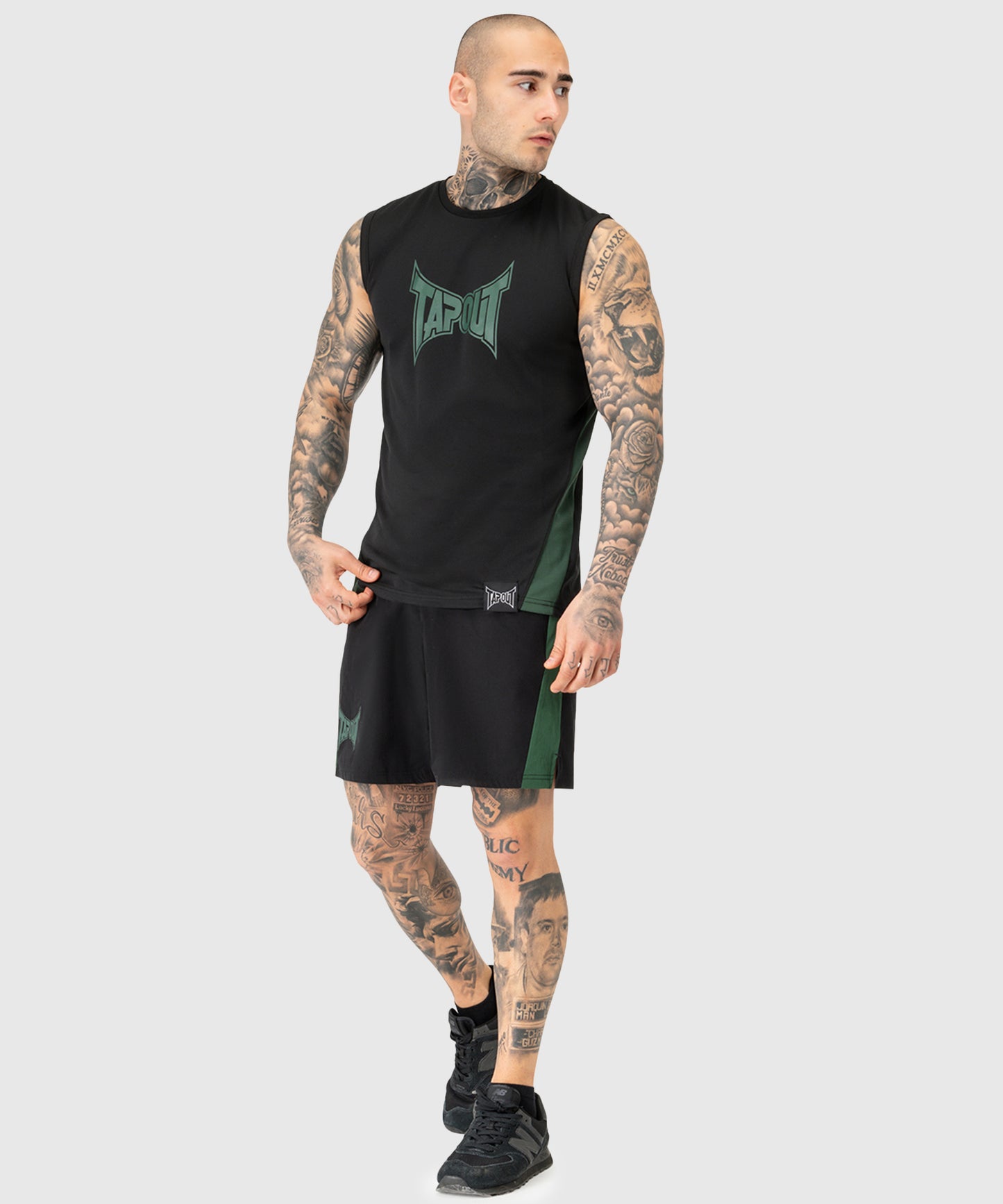 Tapout Training Tank Top - Black/Green