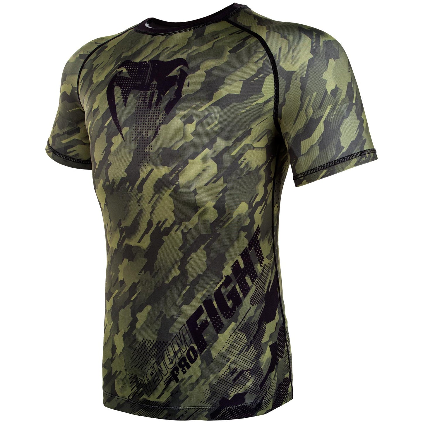 Venum Tecmo Rashguard - Short Sleeves - Khaki
