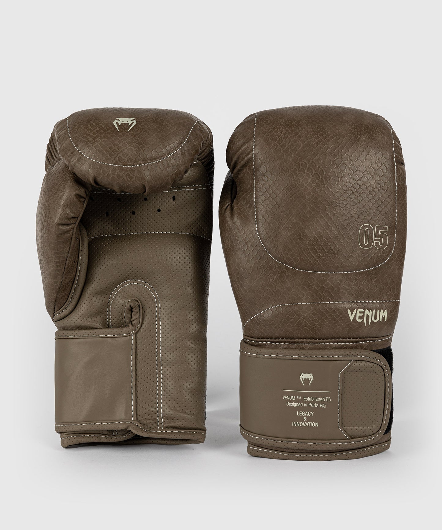 Venum Impact Evo Scales Boxing Gloves - Brown