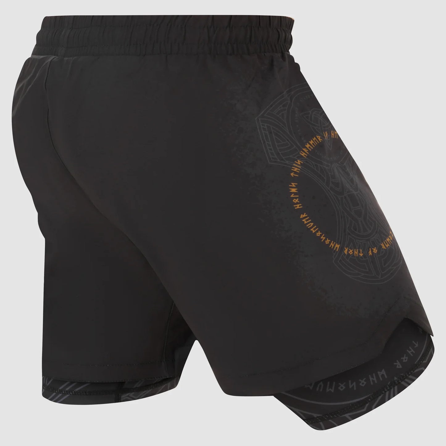 Fightshort Fumetsu Mjolnir Dual Layer - Noir/Bronze
