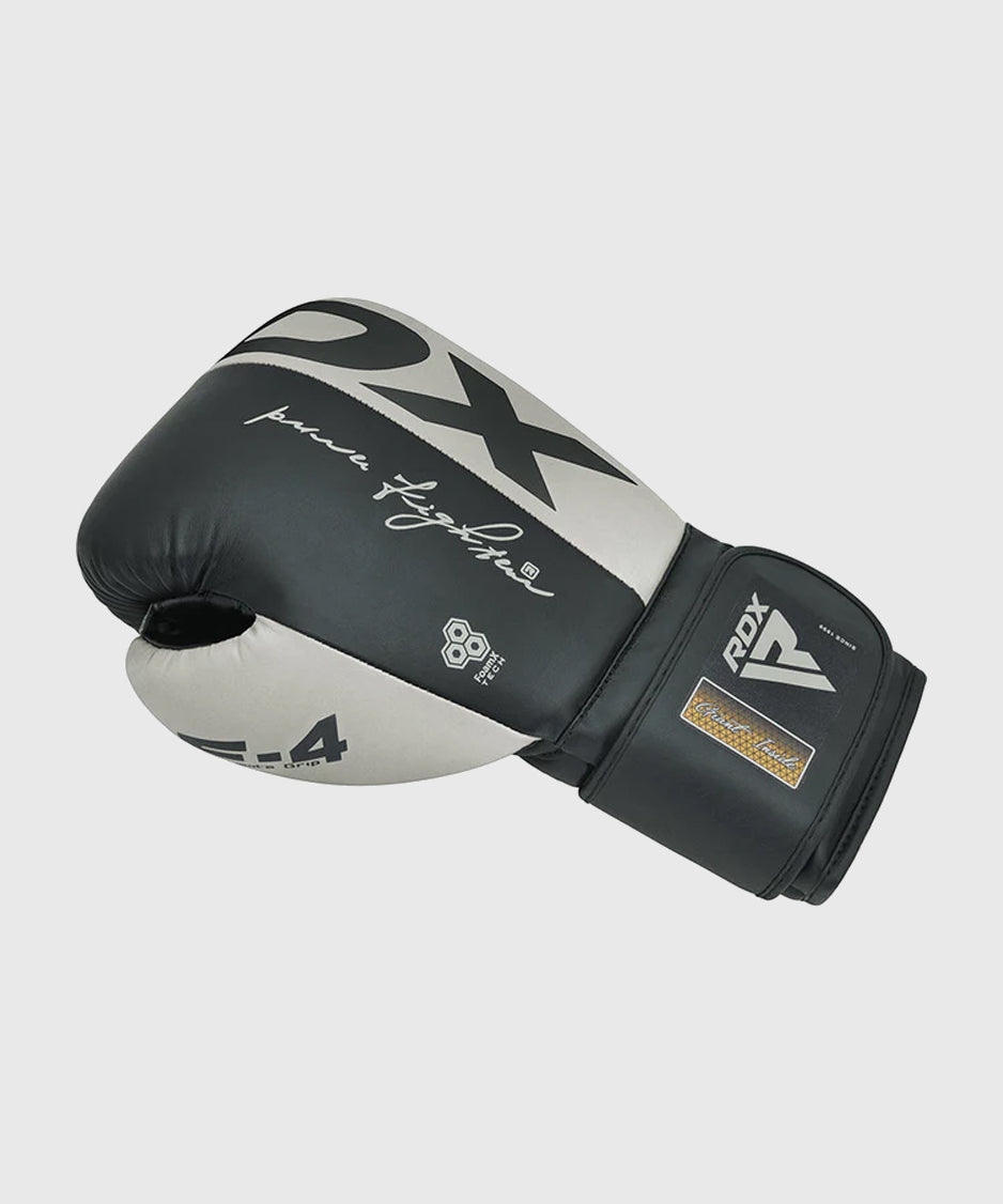F4 Rdx Boxing Gloves - Grey/Black