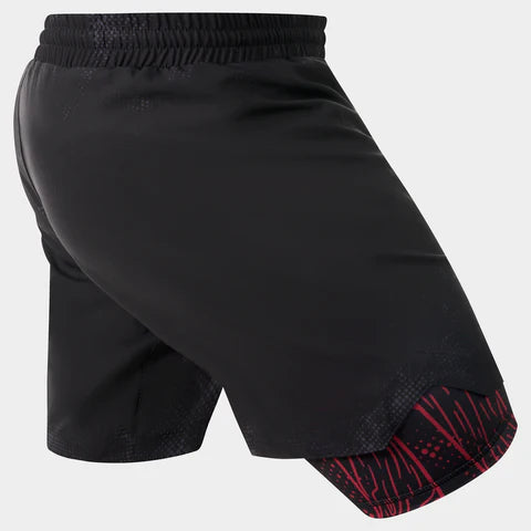 Fightshort Fumetsu Dual Layer Berserker - Schwarz/Rot